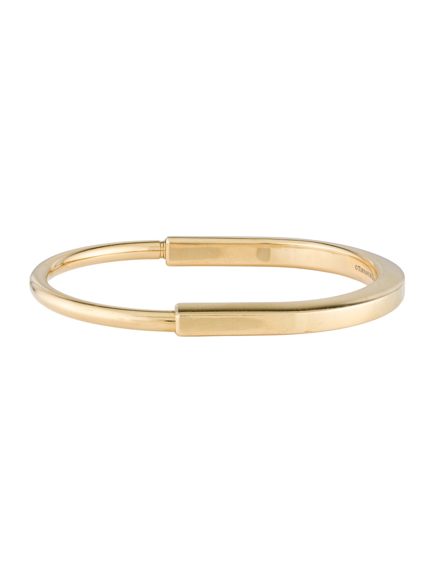 Tiffany & Co. 18K Lock Bangle