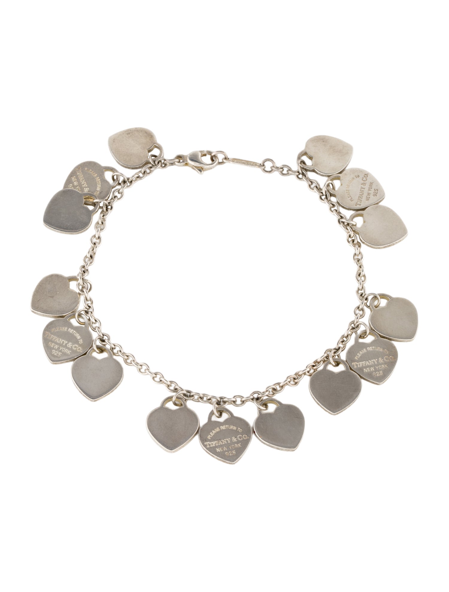 Tiffany & Co. Multi Heart Tag Station Bracelet