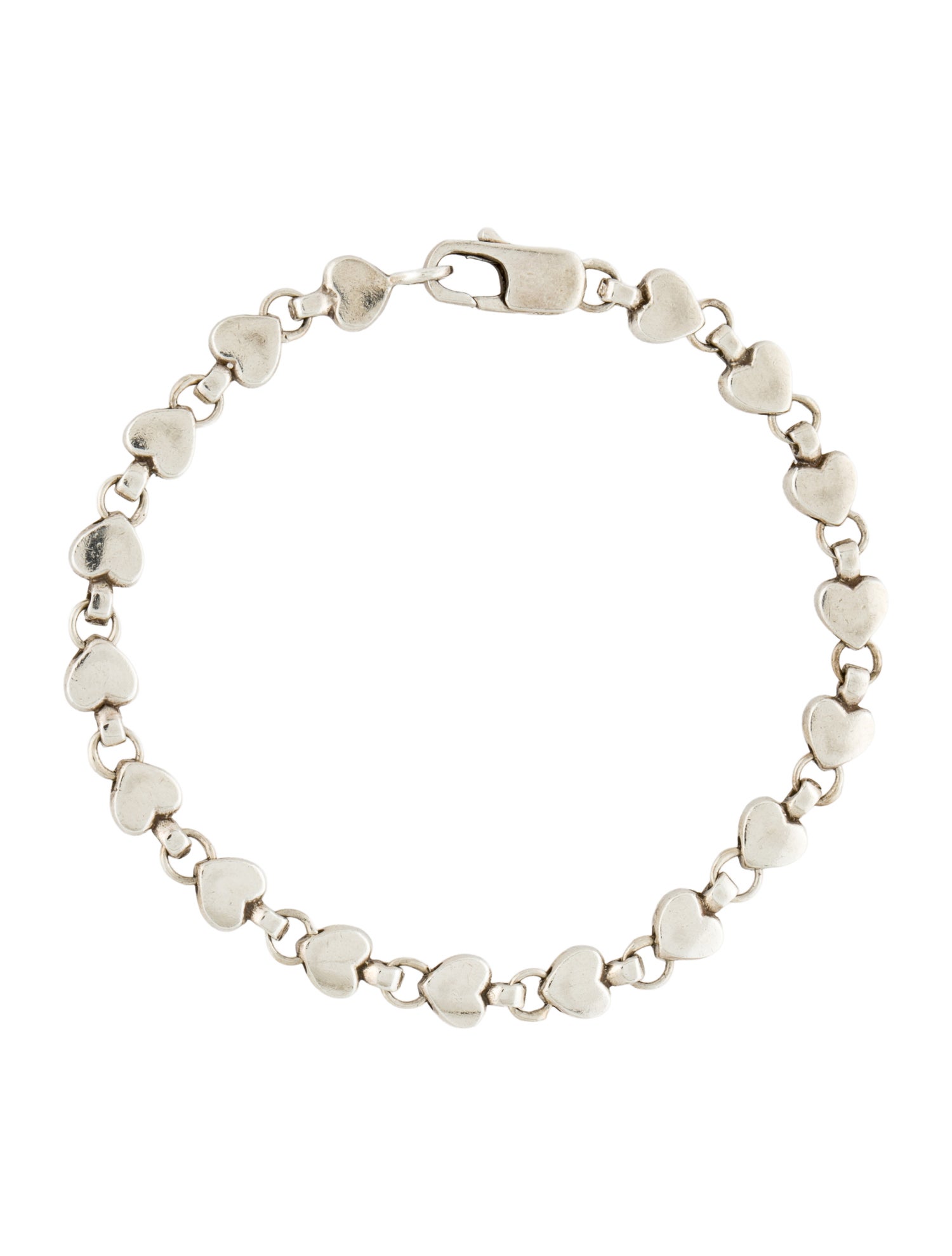 Tiffany & Co. Vintage Heart Link Bracelet