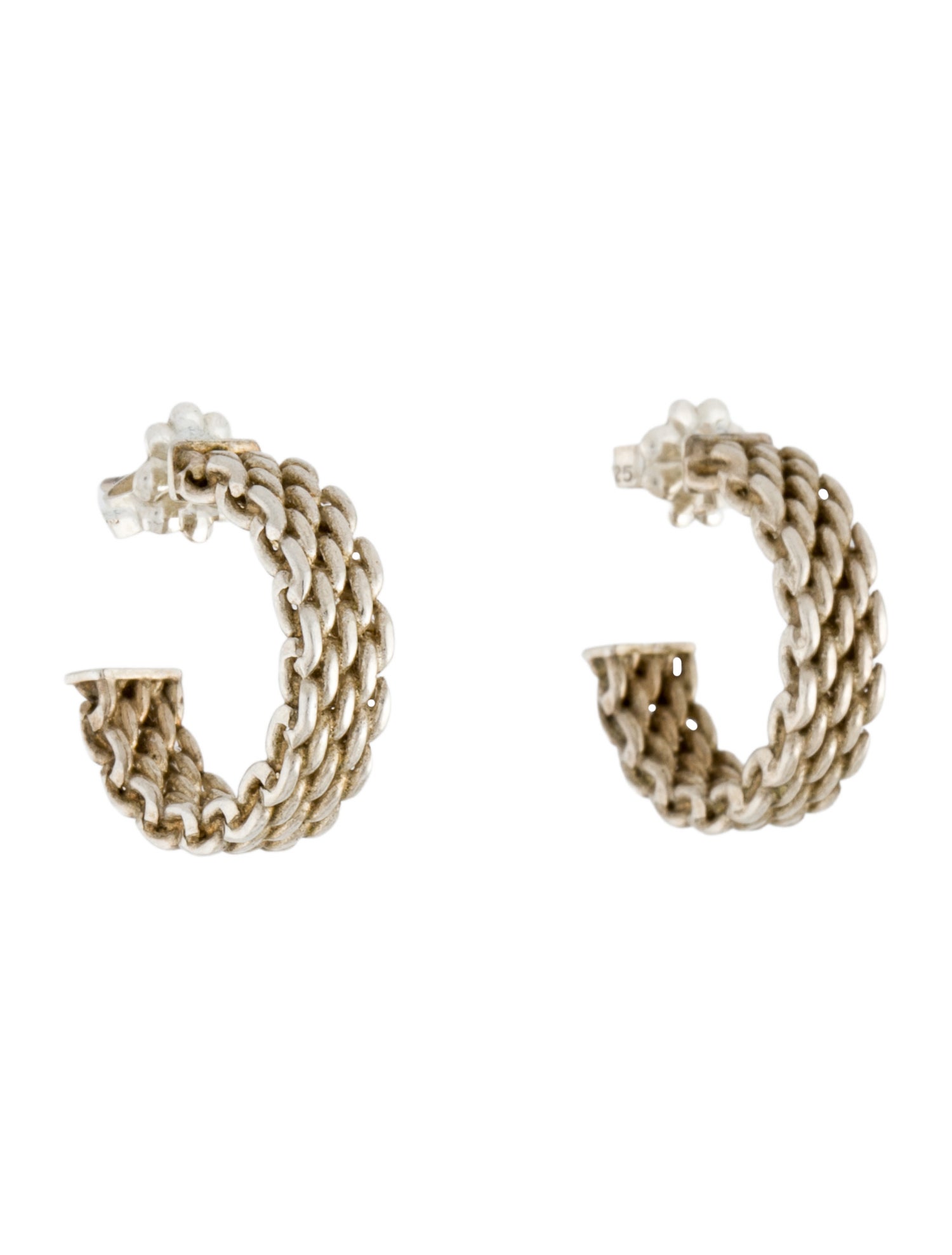Tiffany & Co. Somerset Mesh Hoop Earrings