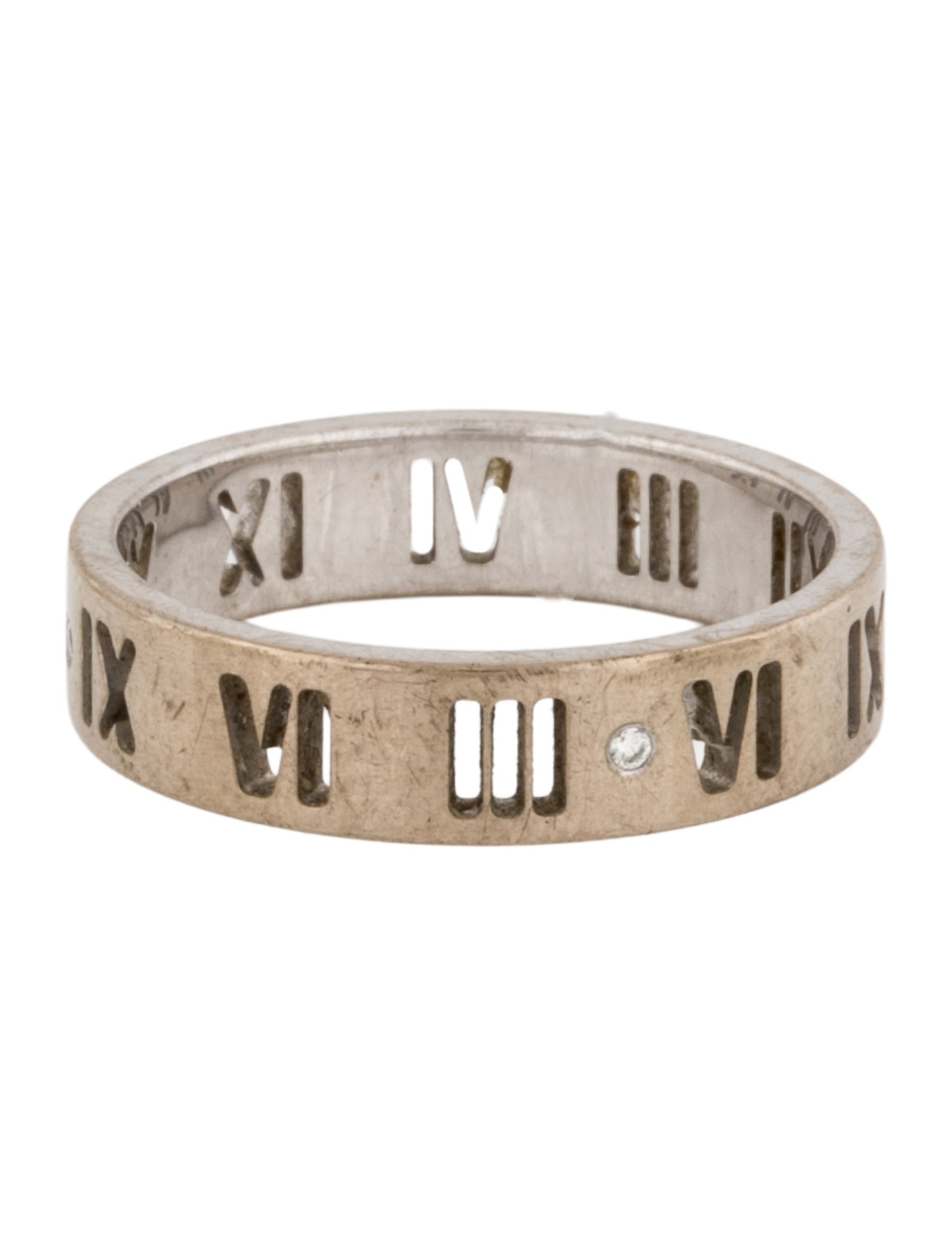 Tiffany & Co. 18K Diamond Atlas® Pierced Ring