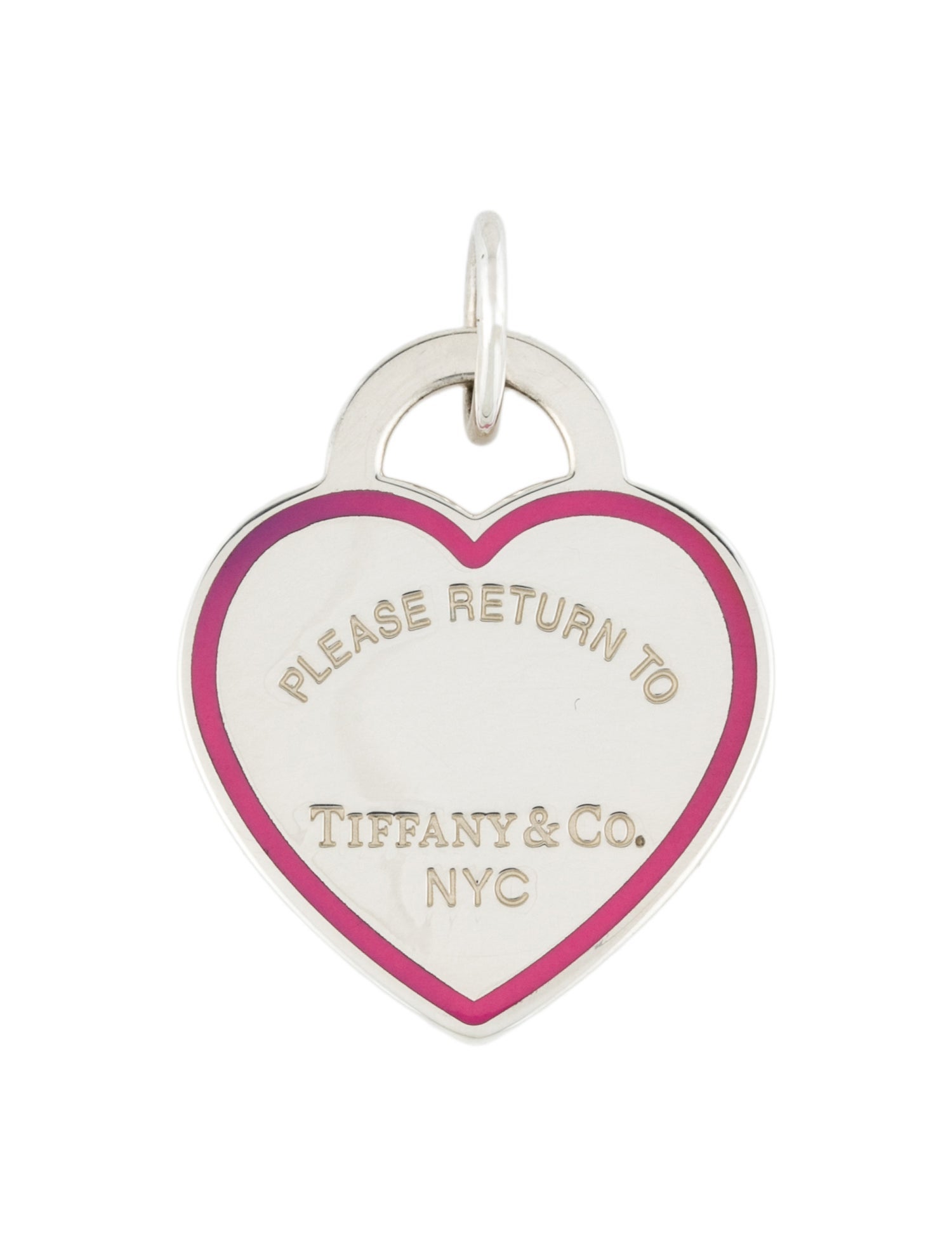 Tiffany & Co. Enamel Heart Tag Pendant