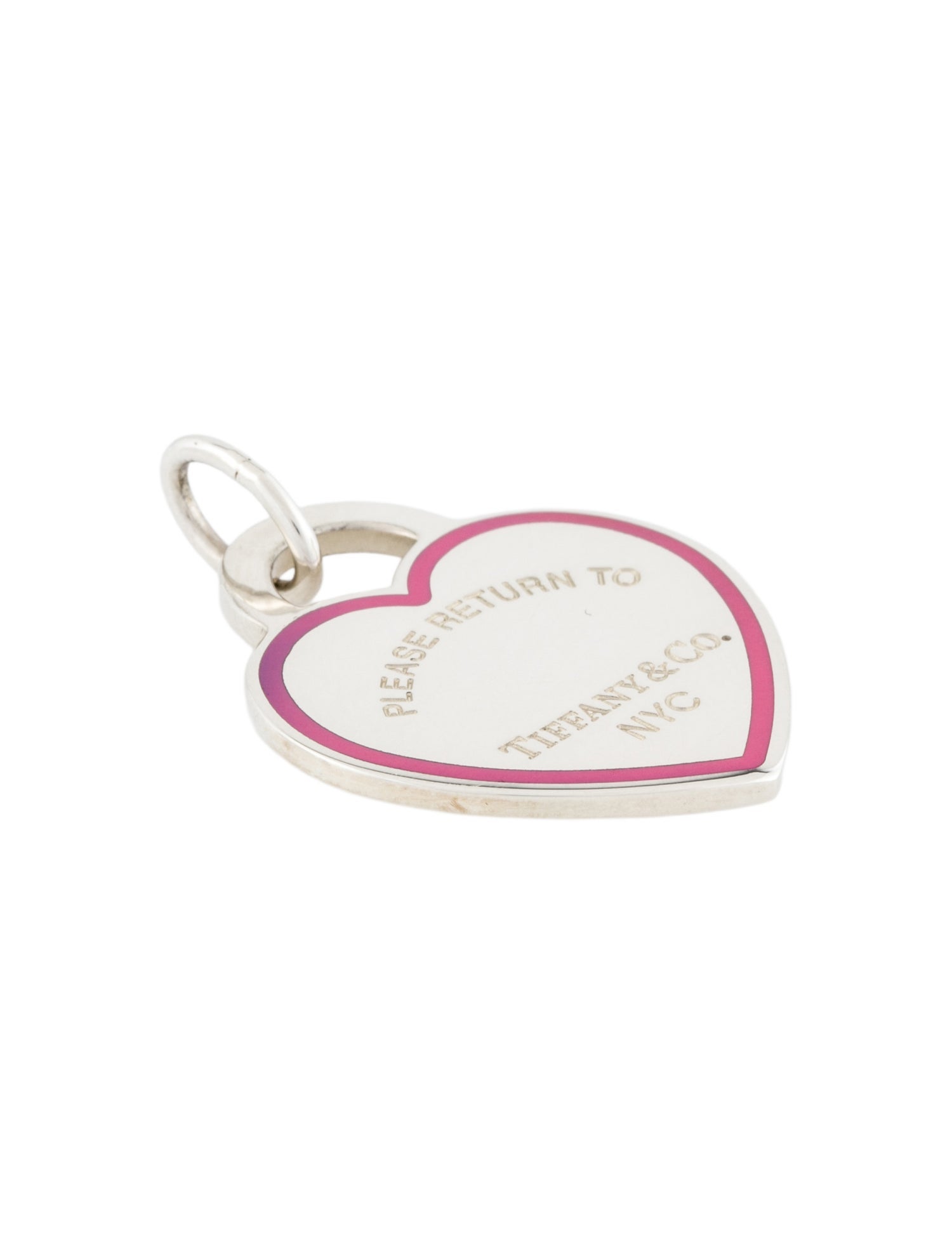Tiffany & Co. Enamel Heart Tag Pendant