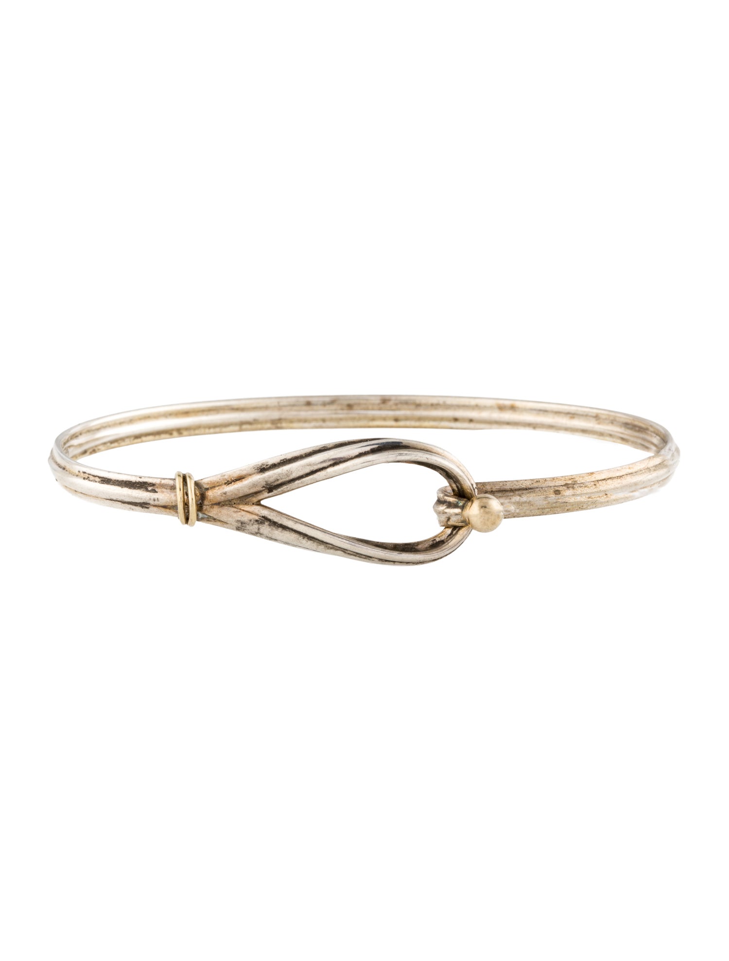 Tiffany & Co. Vintage Two-Tone Double Hook Eye Bracelet