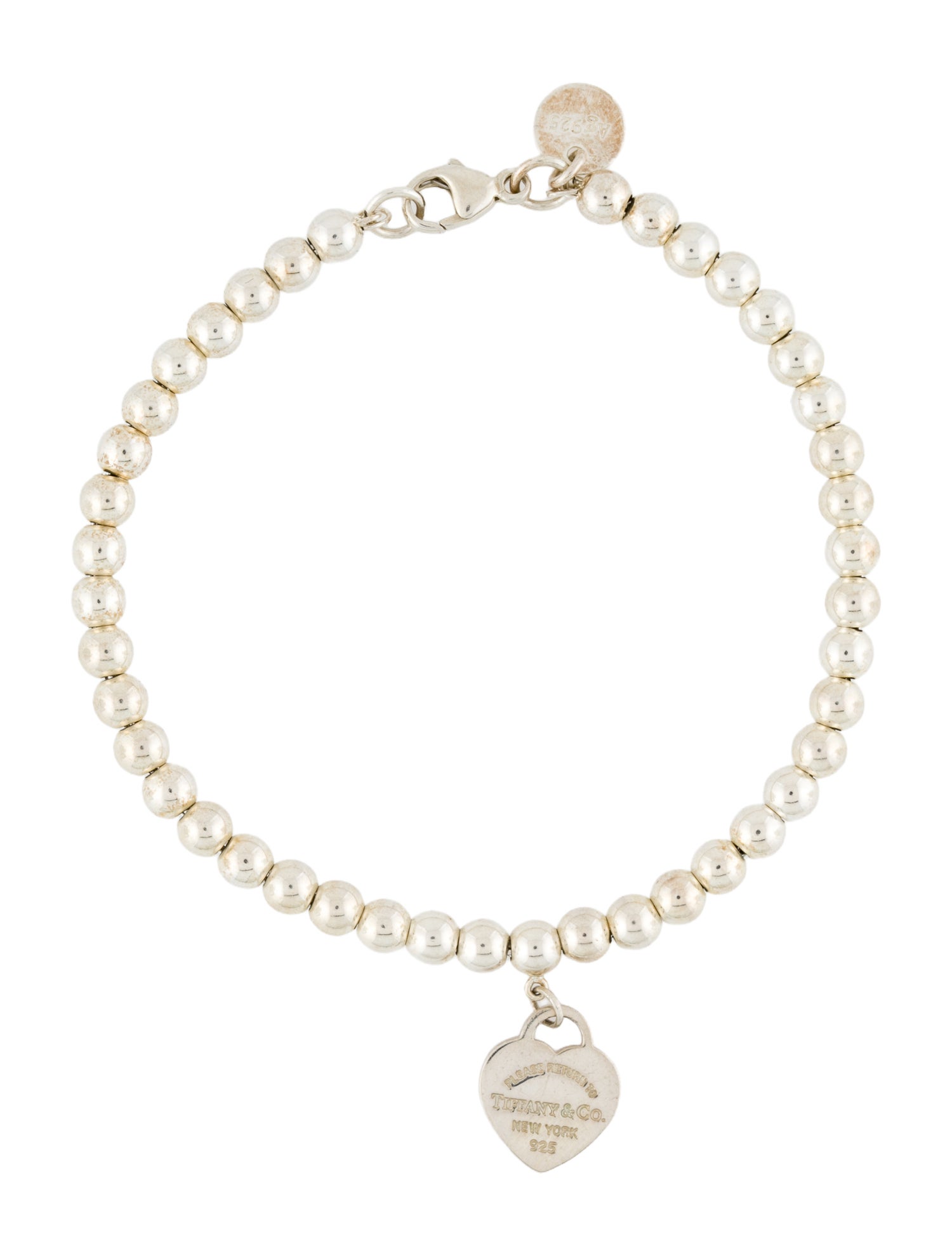 Tiffany & Co. Enamel Heart Tag Bracelet