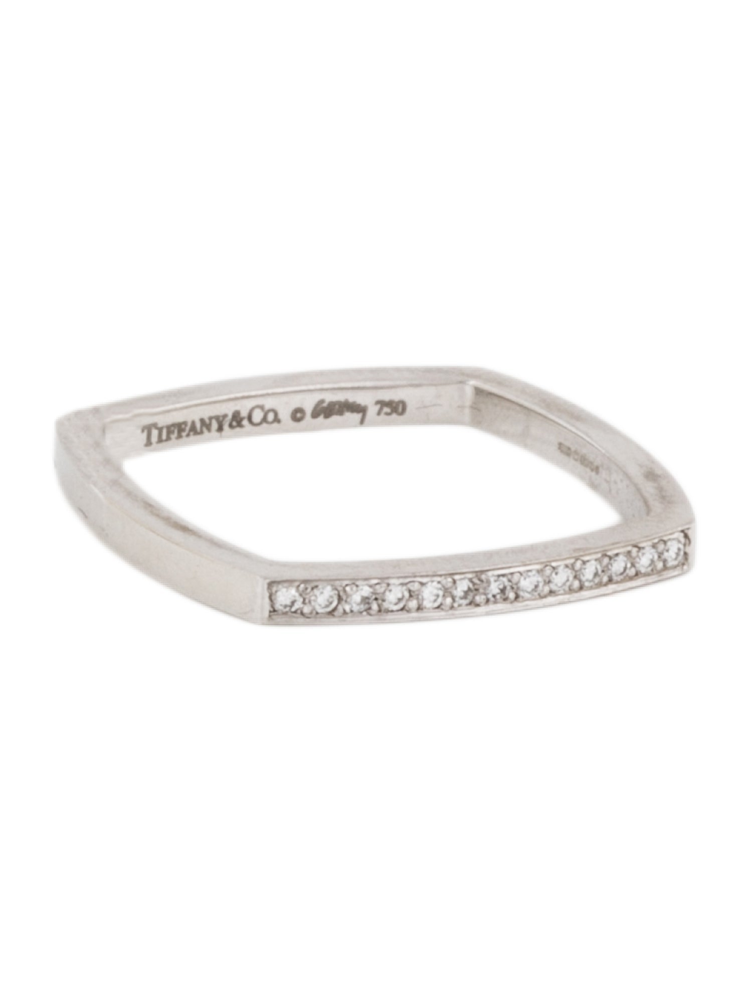 Tiffany & Co. 18K Diamond Torque Micro Ring