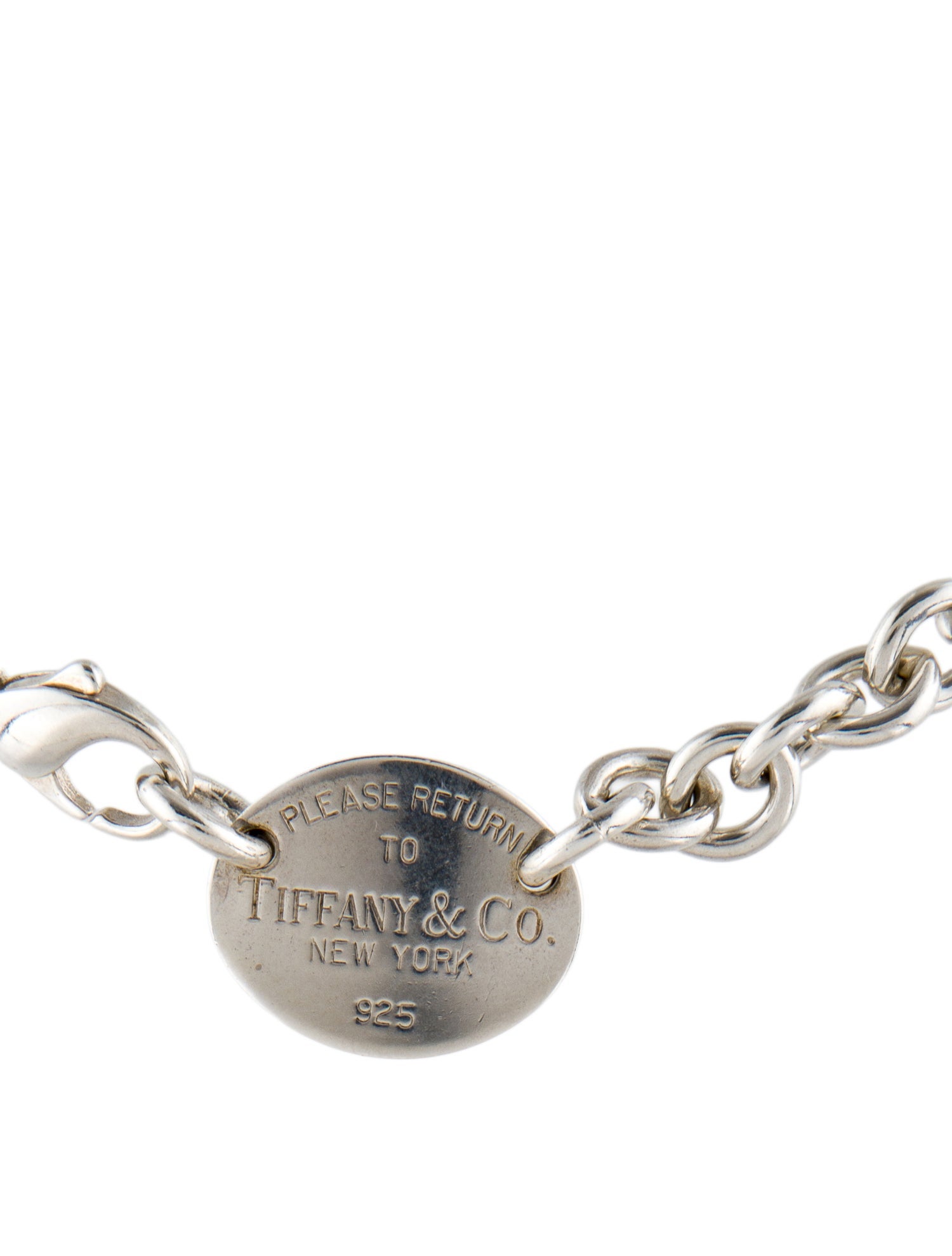 Tiffany & Co. Oval Tag Necklace