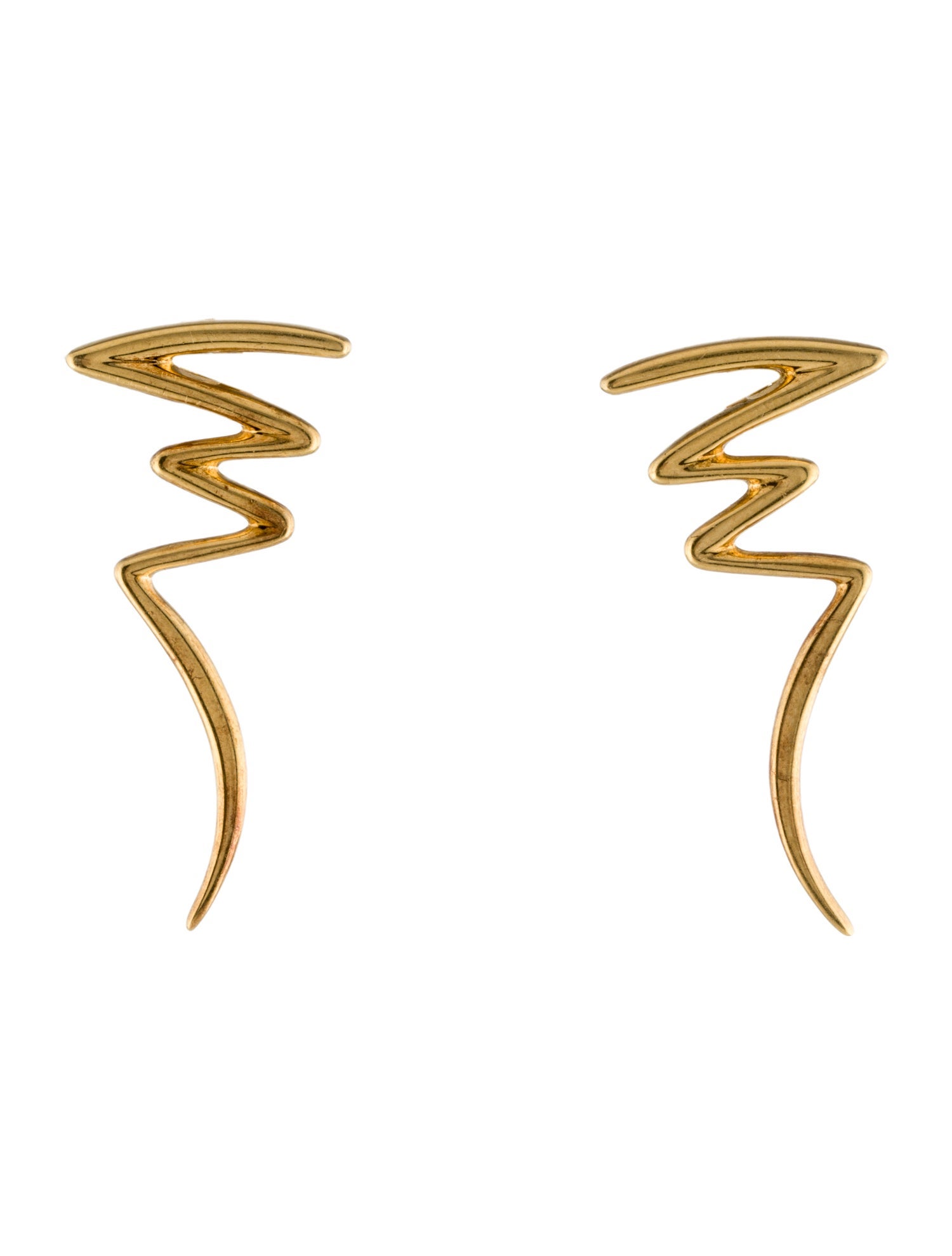 Tiffany & Co. 18K Scribble Stud Earrings