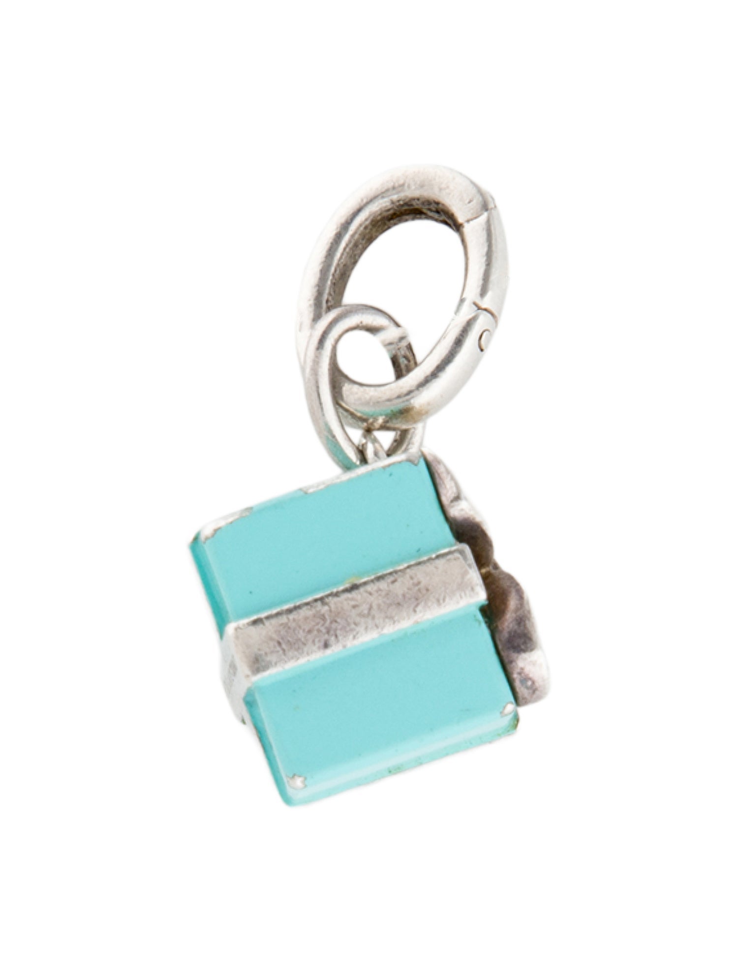 Tiffany & Co. Enamel Blue Box Present Charm