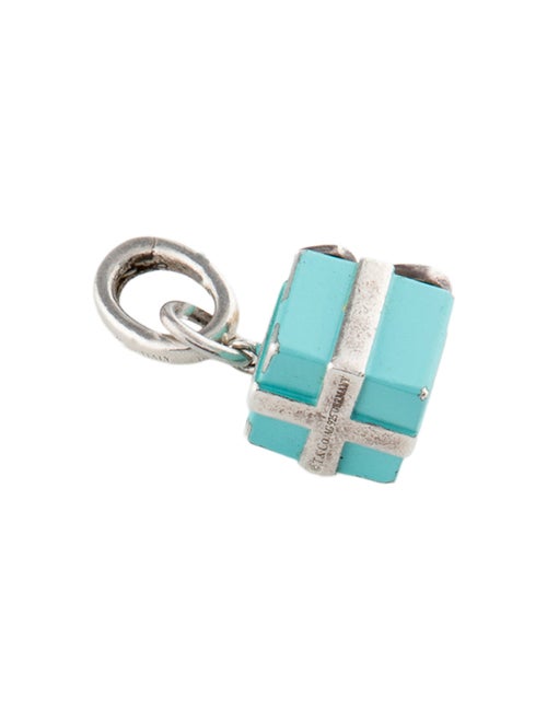 Tiffany & Co. Enamel Blue Box Present Charm