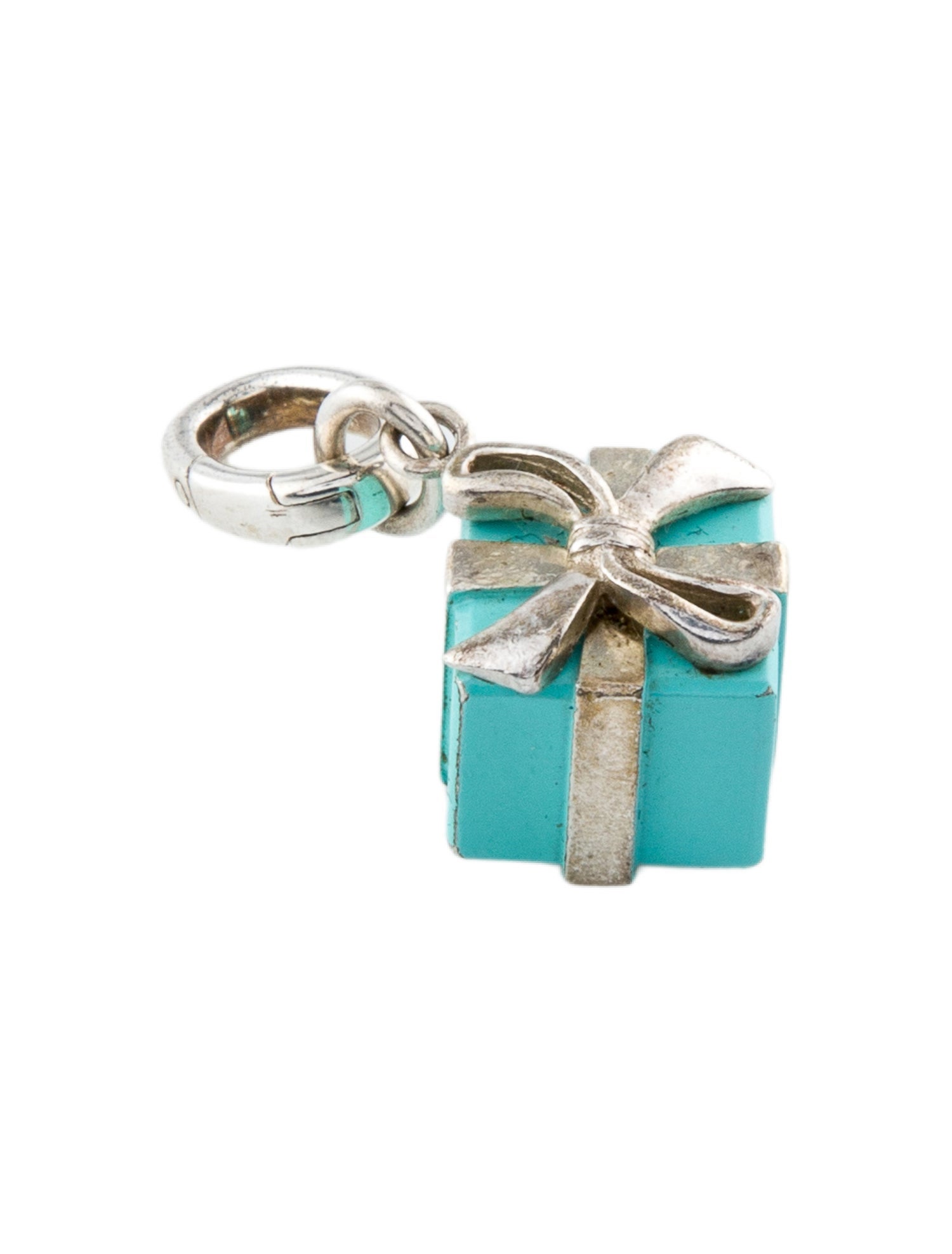 Tiffany & Co. Enamel Gift Box Charm