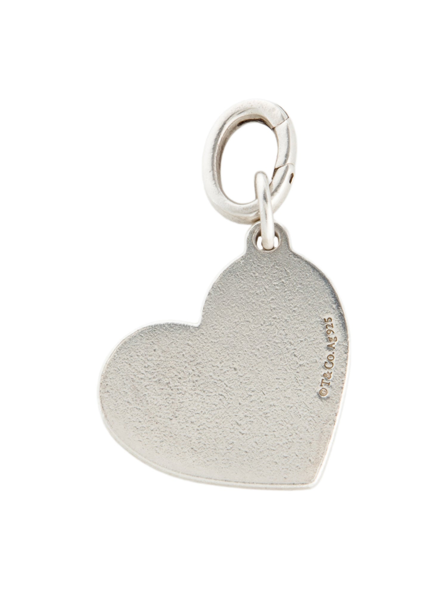 Tiffany & Co. Medium 'Mom' Heart Charm Pendant