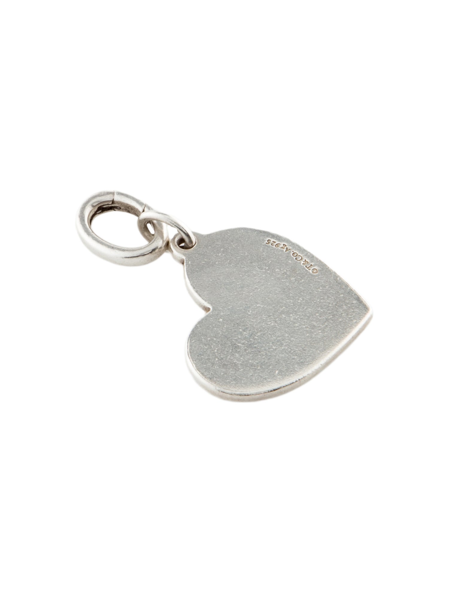 Tiffany & Co. Medium 'Mom' Heart Charm Pendant