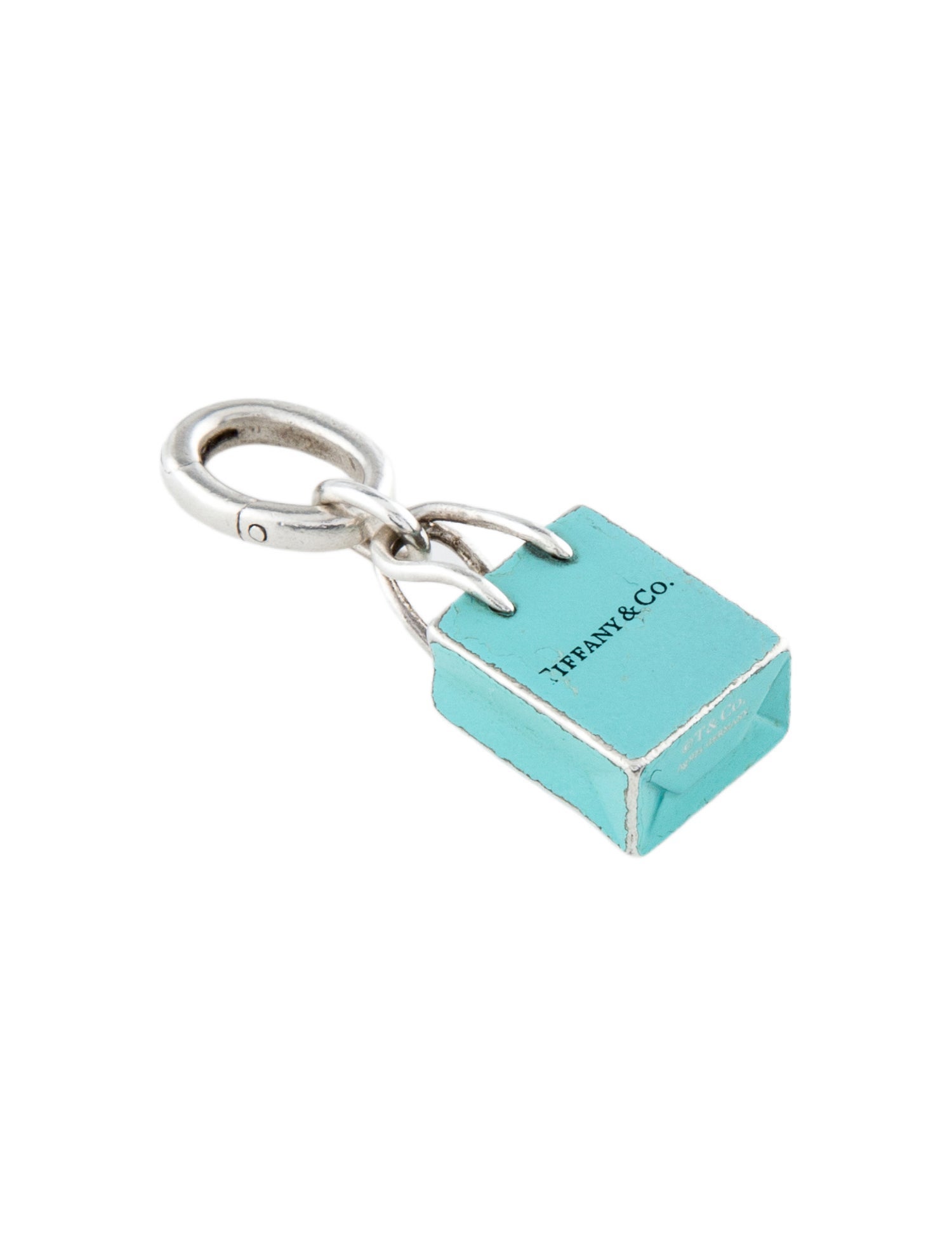 Tiffany & Co. Enamel Shopping Bag Charm