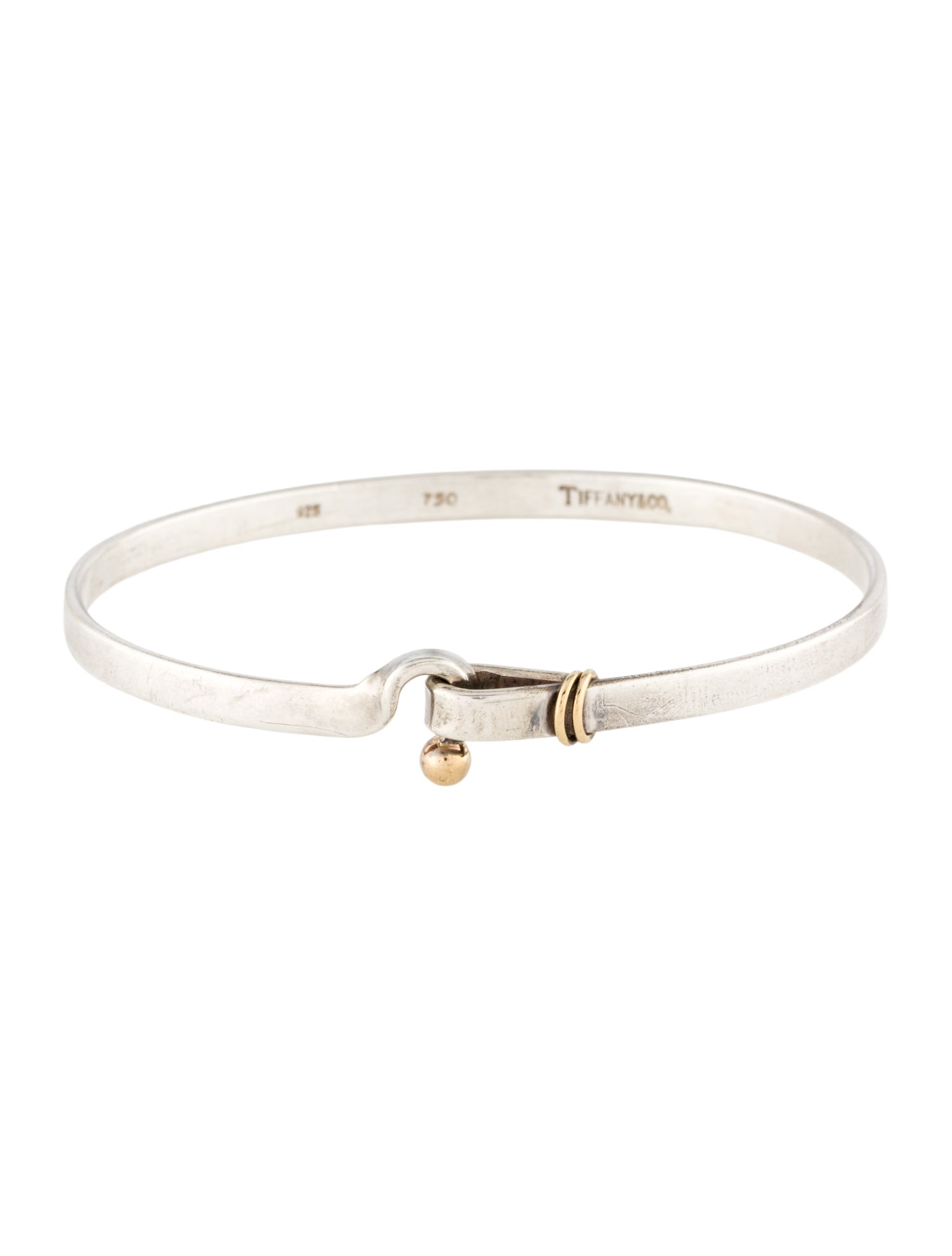 Tiffany & Co. Vintage Two-Tone Hook & Eye Bangle