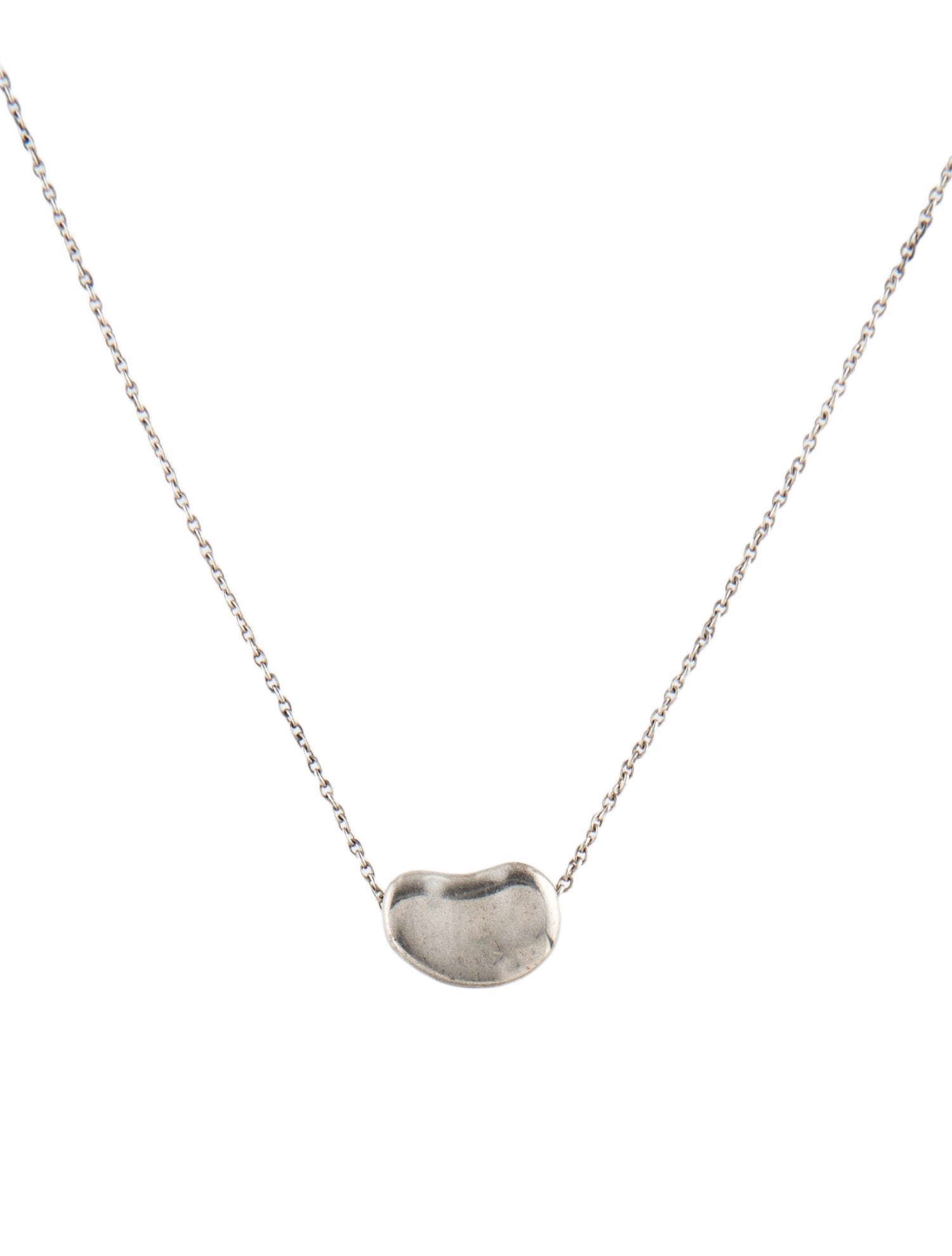 Tiffany & Co. Vintage Bean Design Pendant Necklace