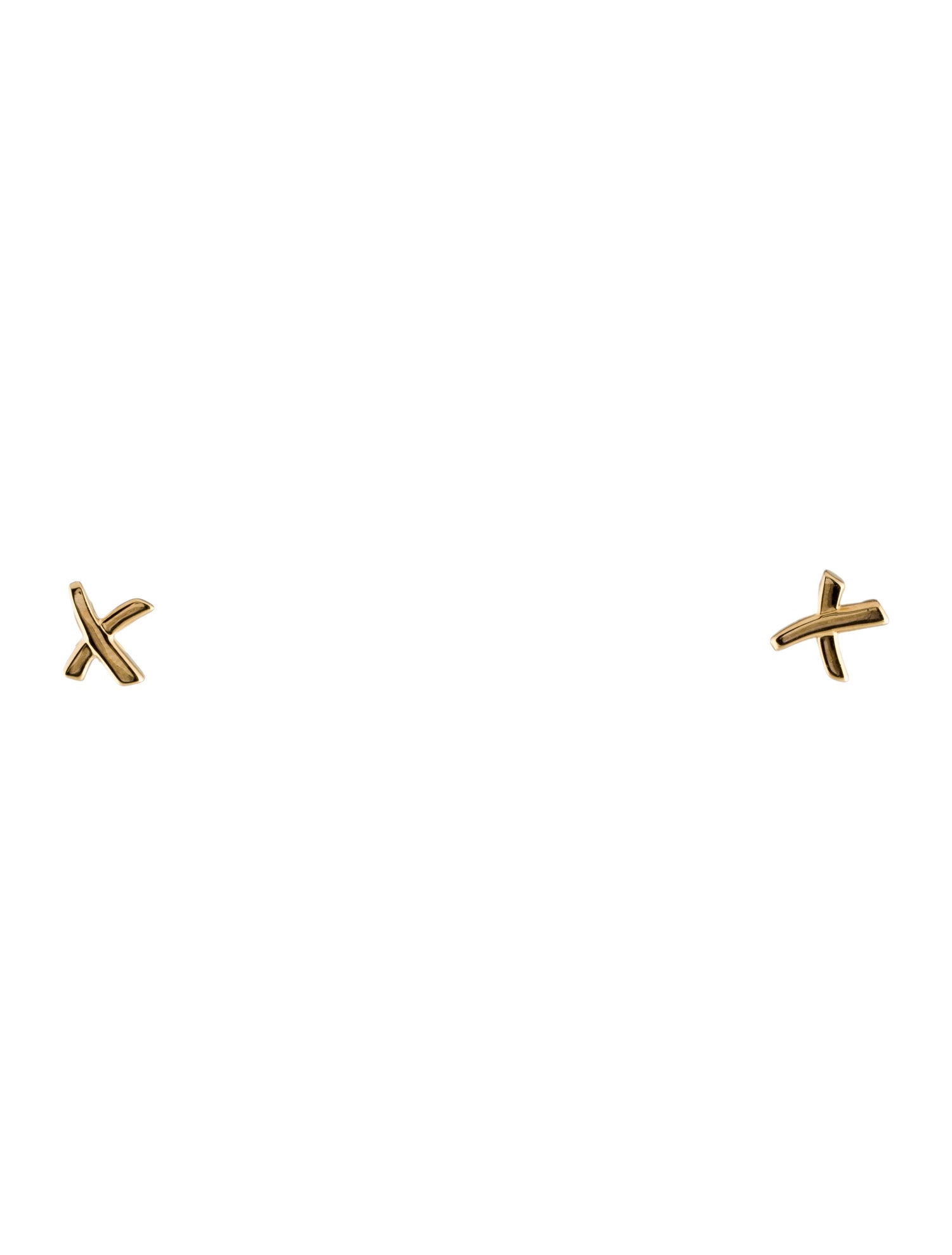 Tiffany & Co. 18K Graffiti X Stud Earrings