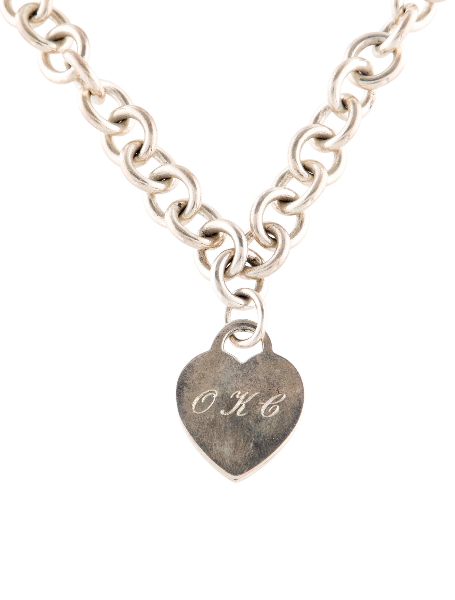 Tiffany & Co. Heart Tag Chain Link Necklace