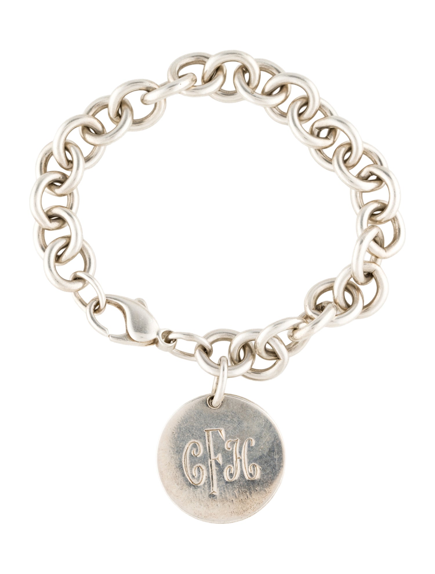 Tiffany & Co. Round Tag Link Bracelet