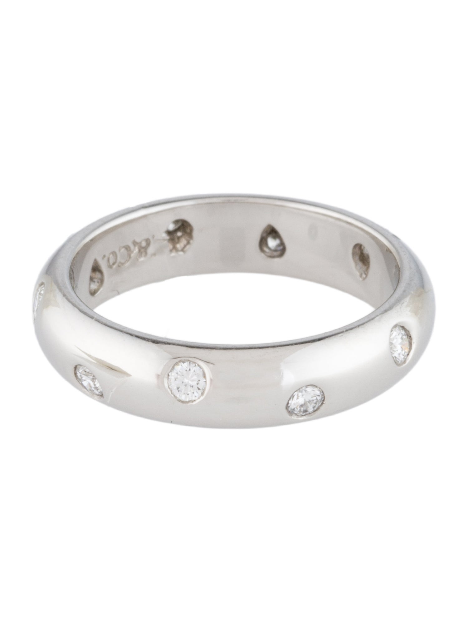 Tiffany & Co. Vintage Platinum Diamond Etoile Band Ring