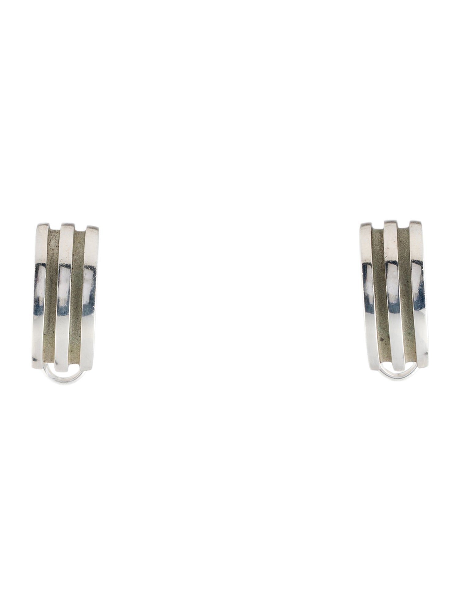 Tiffany & Co. Vintage Atlas Groved Clip-On Earrings