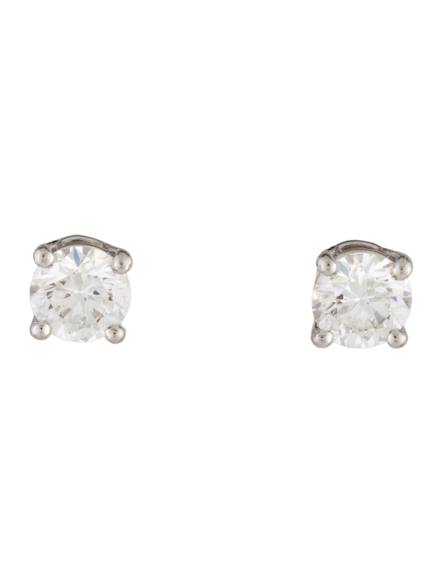 Tiffany & Co. Platinum 1.40ctw Diamond Stud Earrings