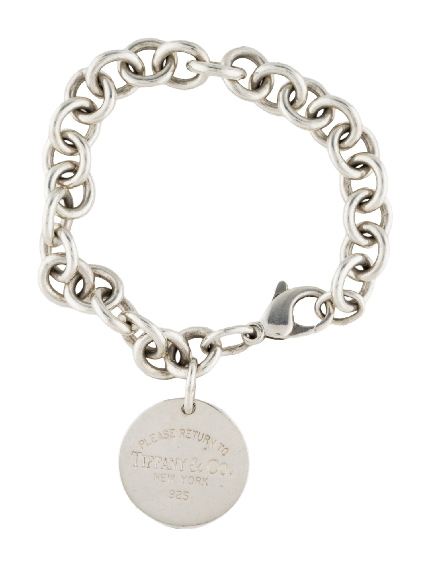 Tiffany & Co. Circle Tag Charm Bracelet