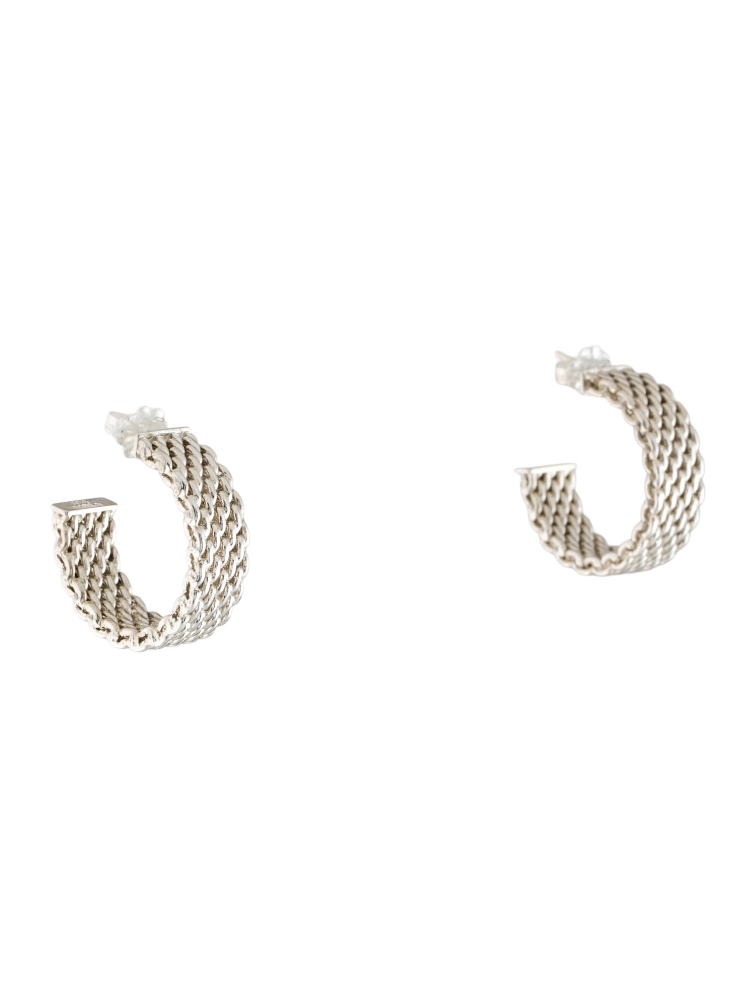 Tiffany & Co. Somerset Mesh Hoop Earrings