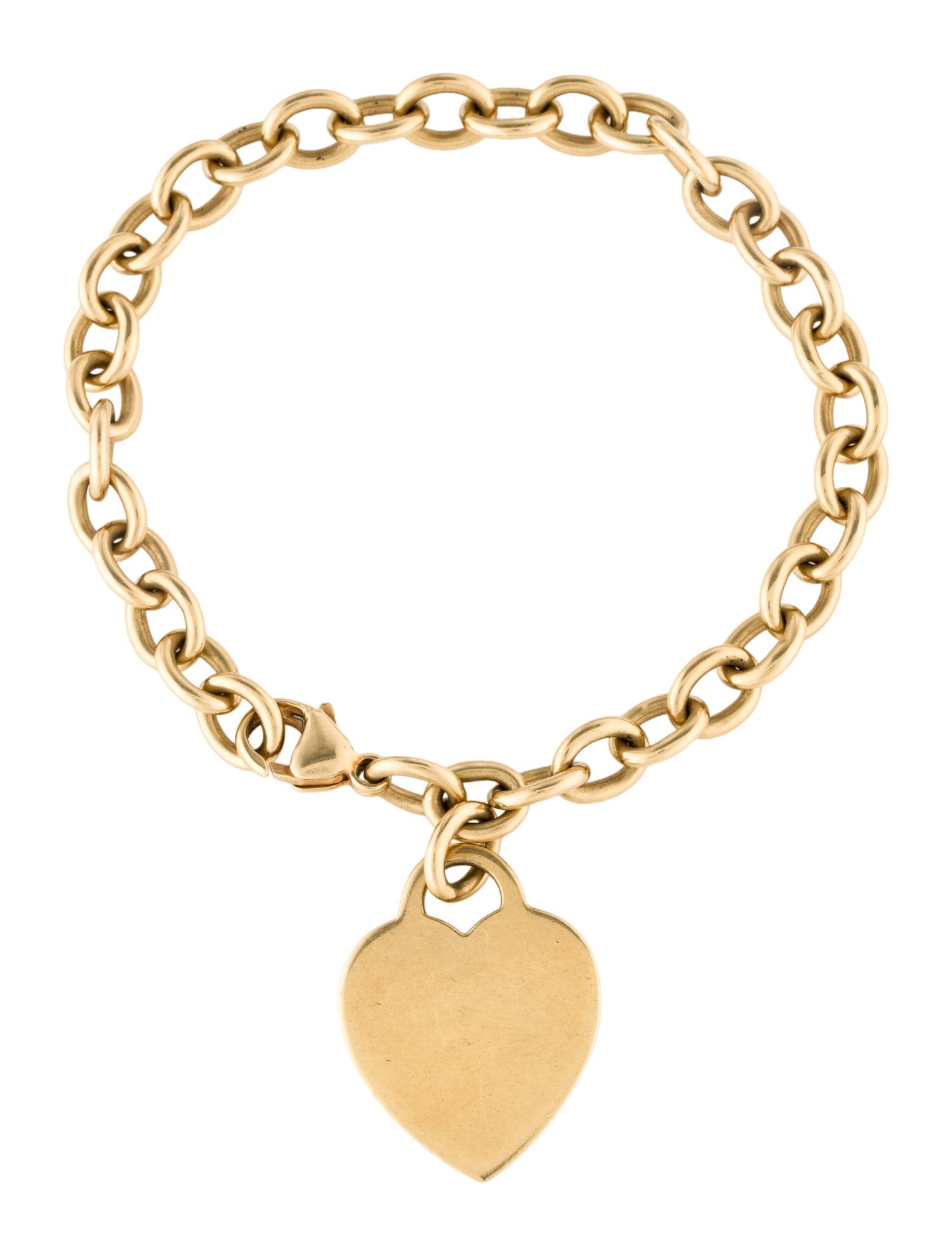 Tiffany & Co. 18K Heart Tag Charm Bracelet