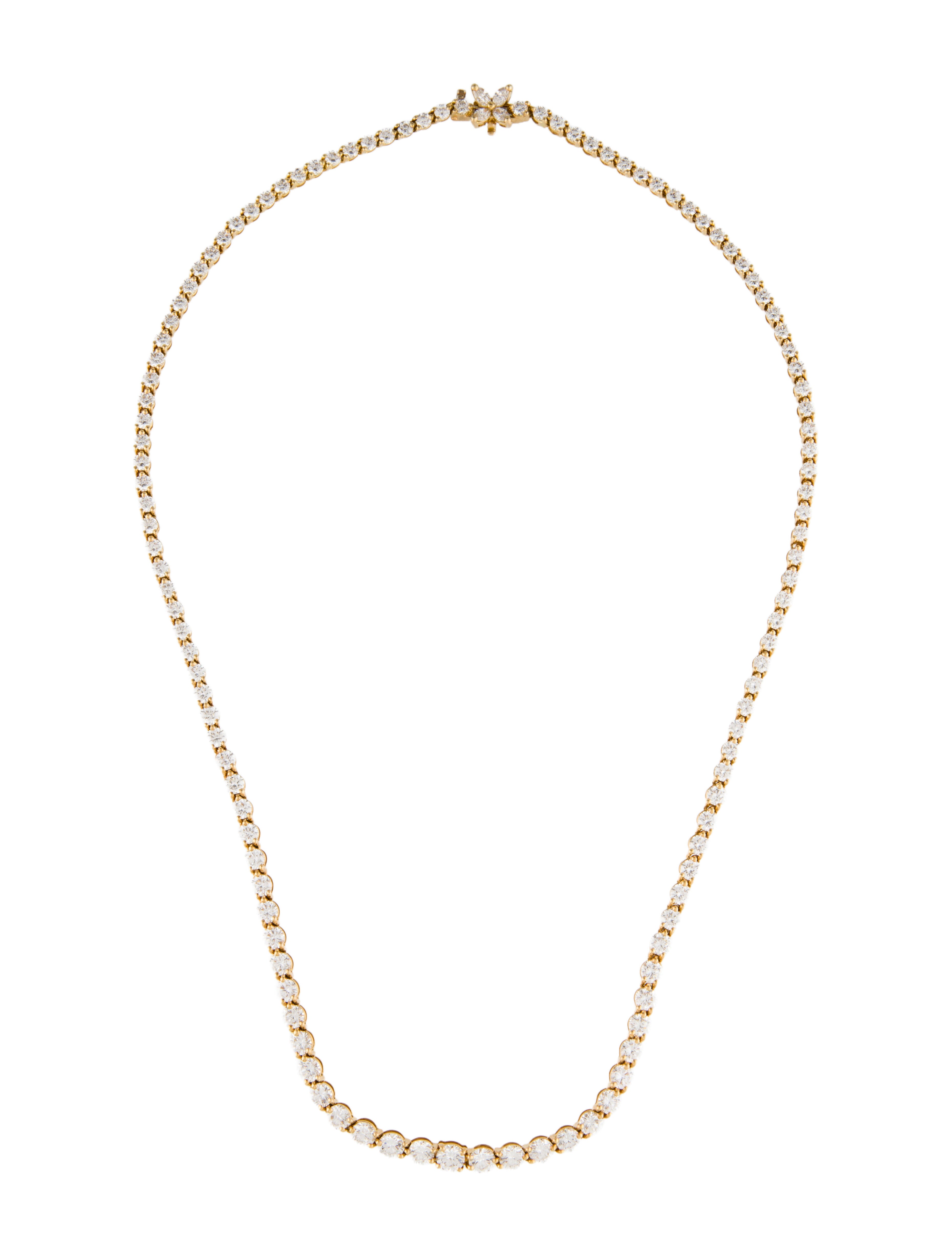 Tiffany & Co. Vintage 18K 10.39ctw Diamond Victoria Collar Necklace