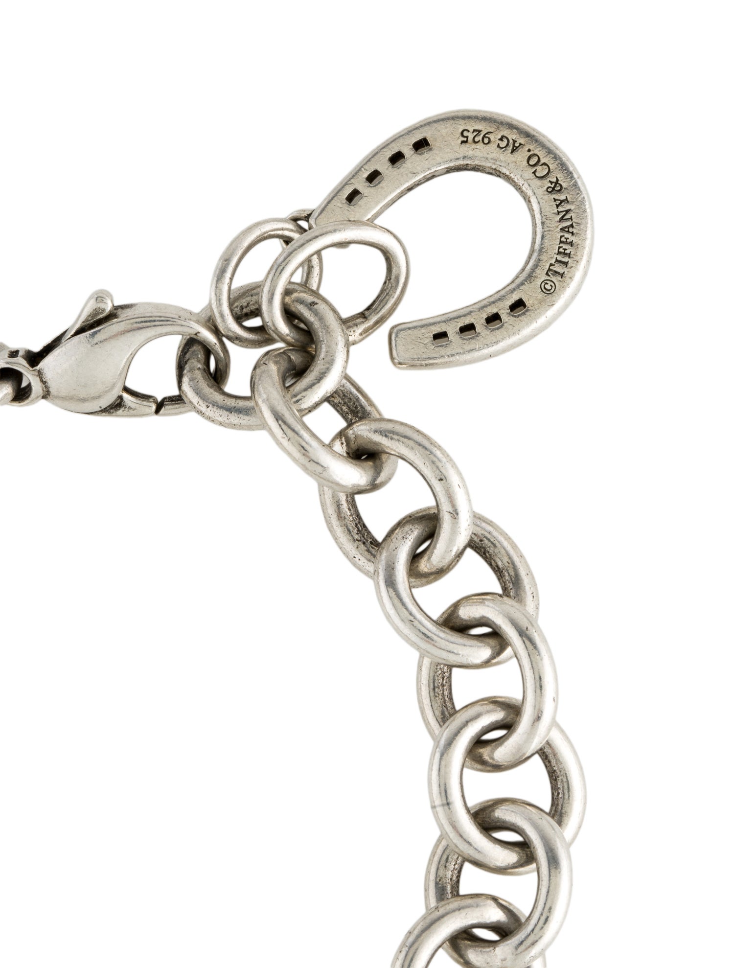 Tiffany & Co. Enamel Link Charm Bracelet
