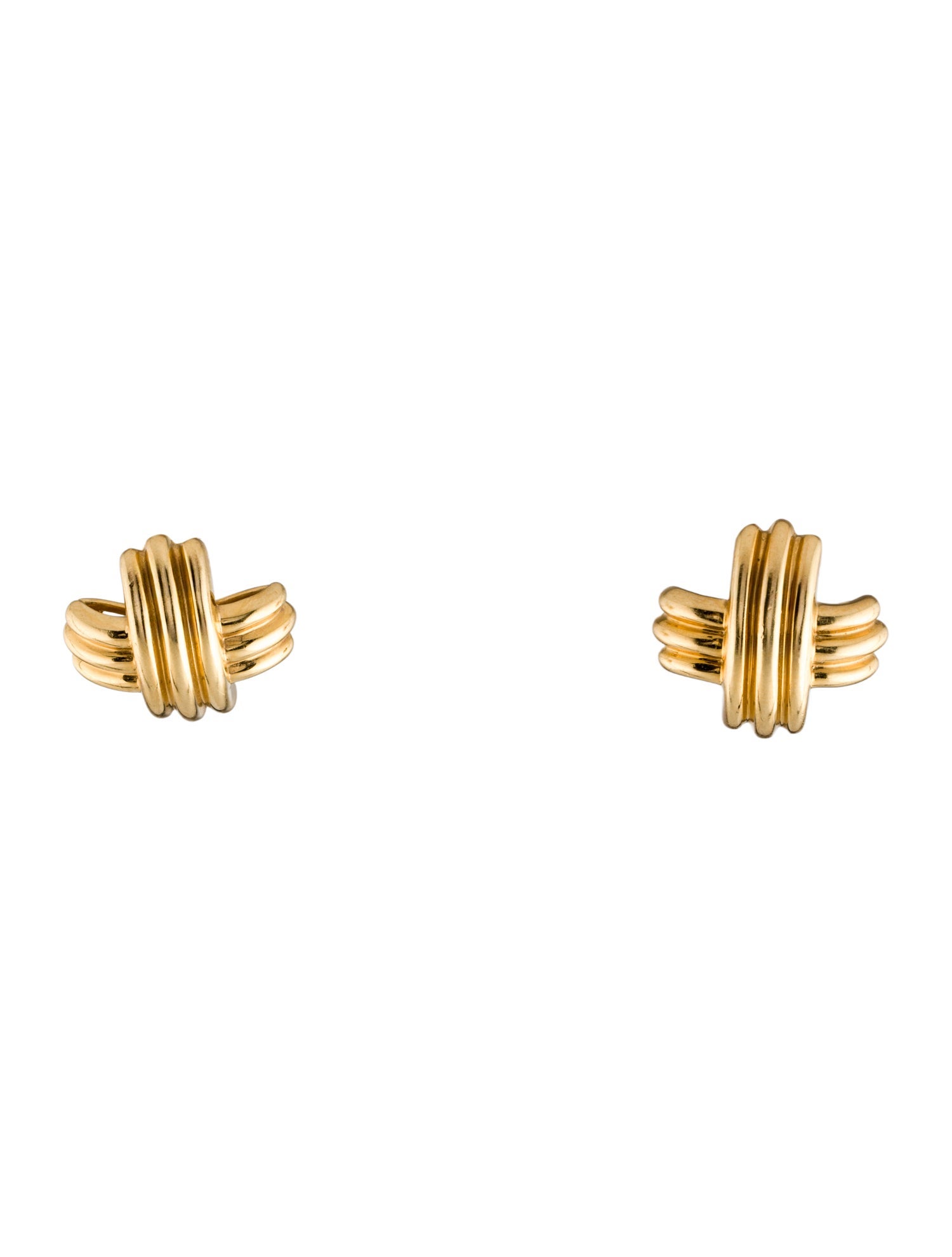 Tiffany & Co. 18K X Earclips