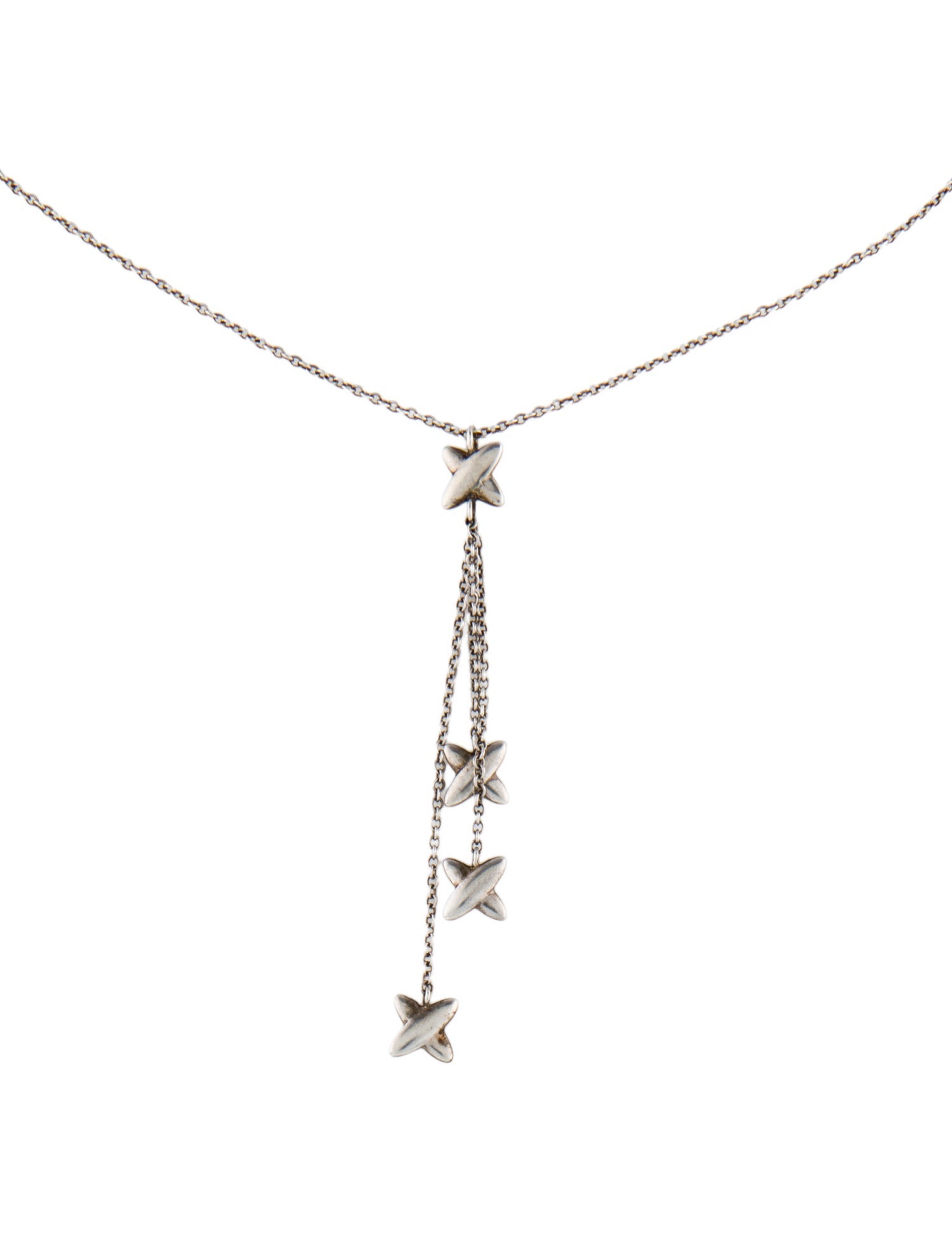 Tiffany & Co. X Drop Pendant Necklace