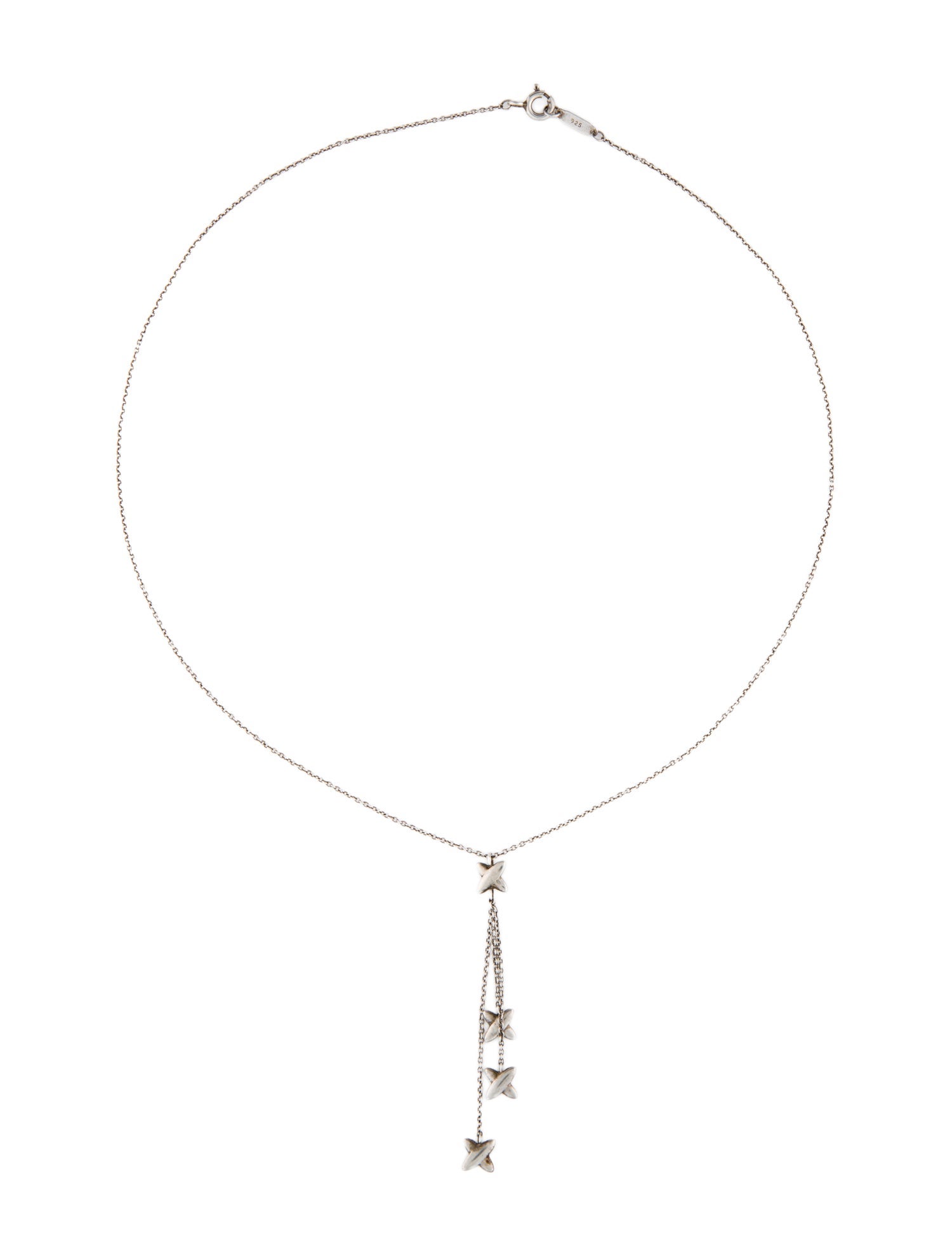 Tiffany & Co. X Drop Pendant Necklace