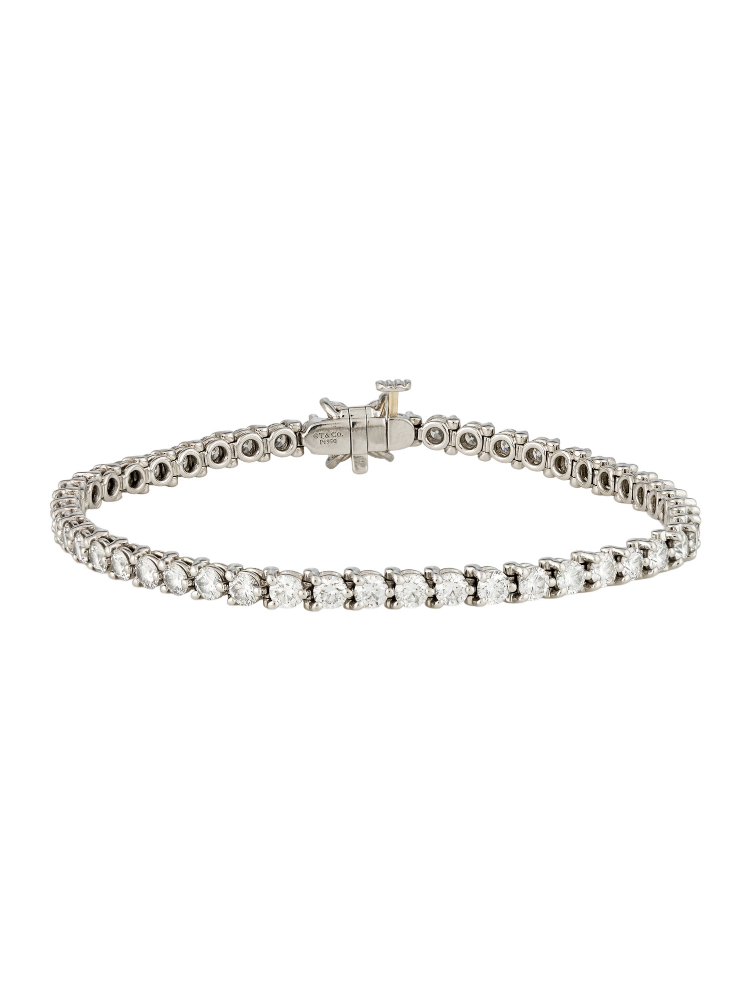 Tiffany & Co. Platinum Diamond Victoria Tennis Bracelet