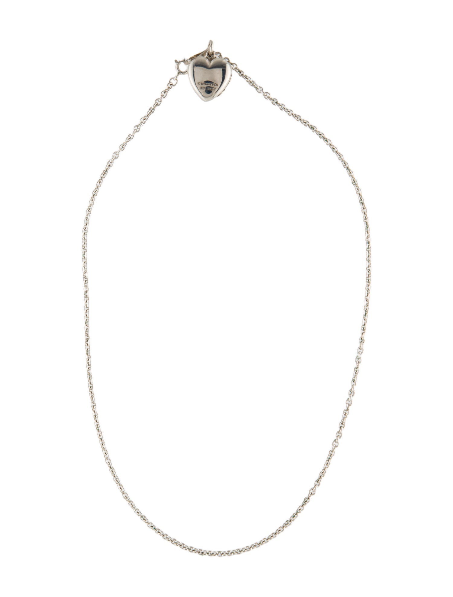 Tiffany & Co. Heart Locket Pendant Necklace