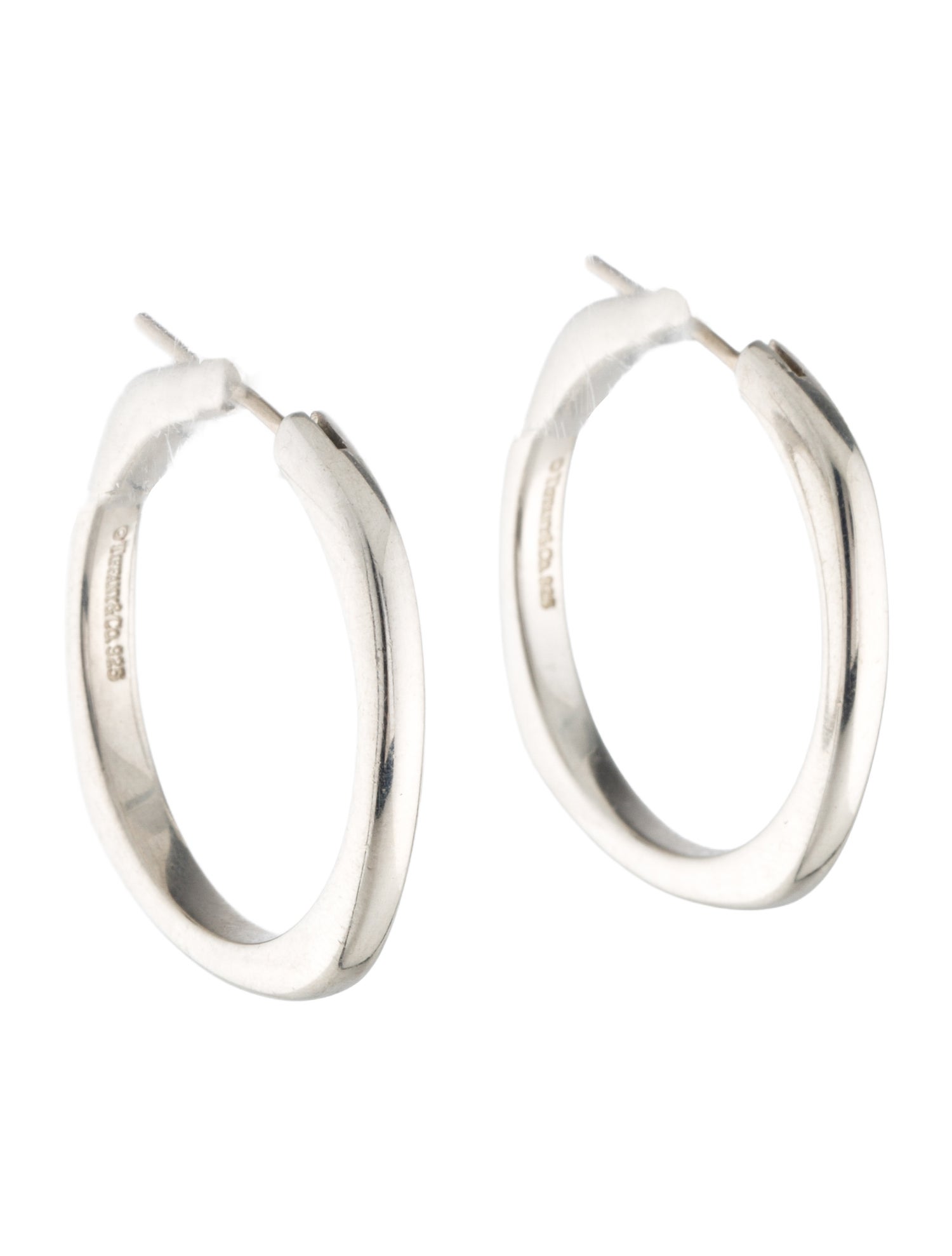 Tiffany & Co. Square Cushion Hoop Earrings