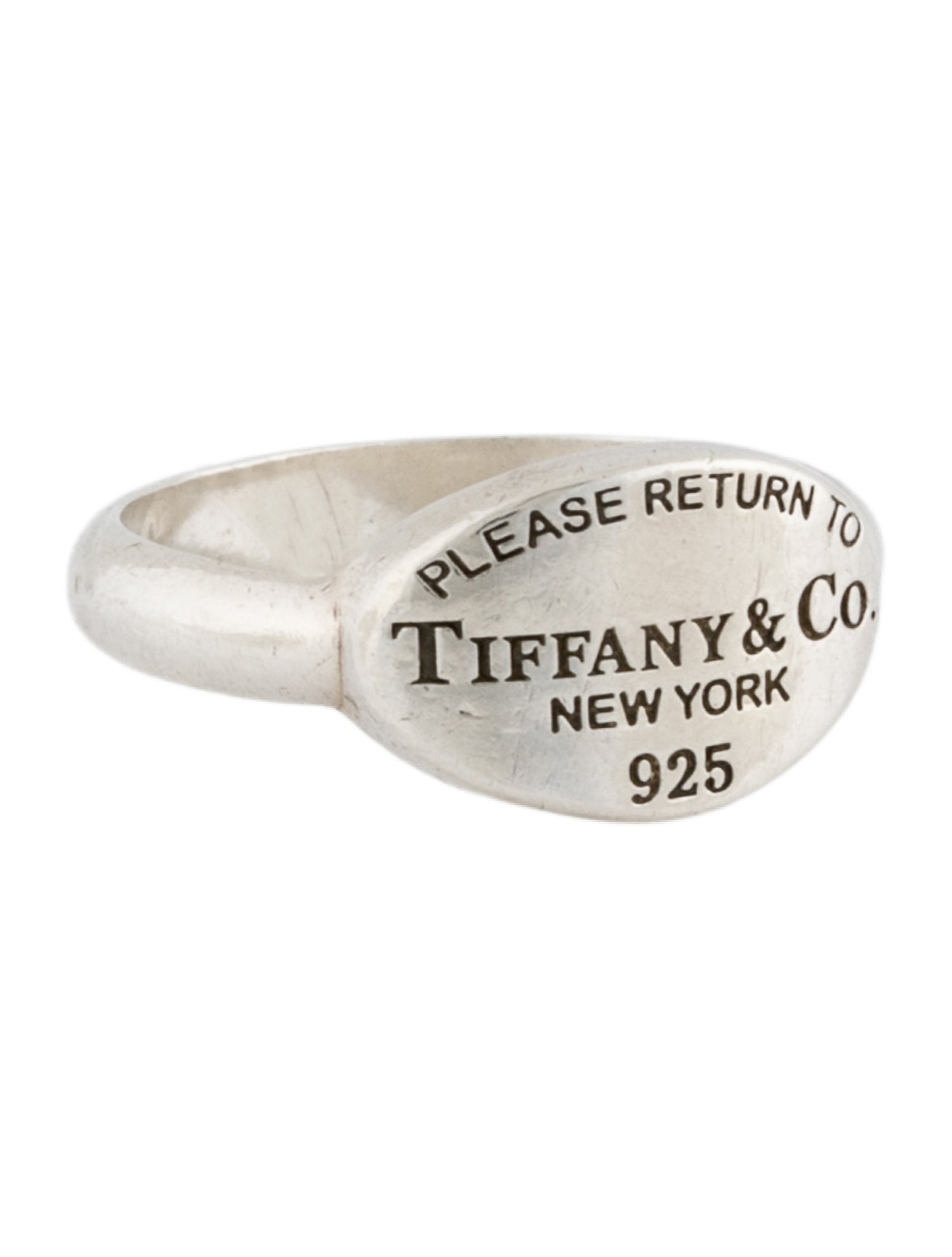 Tiffany & Co. Oval Tag Cocktail Ring