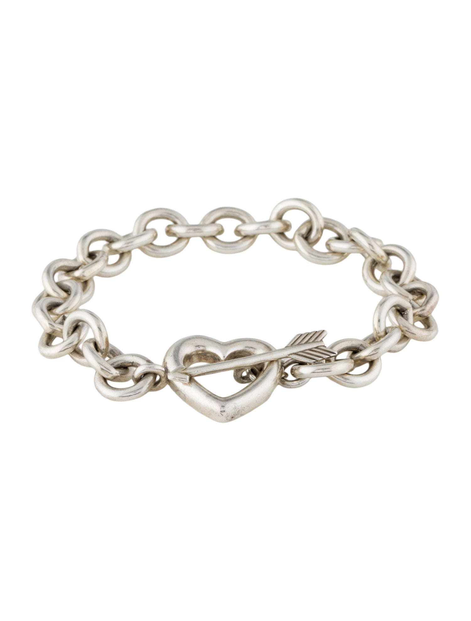 Tiffany & Co. Vintage Heart & Arrow Toggle Link Bracelet