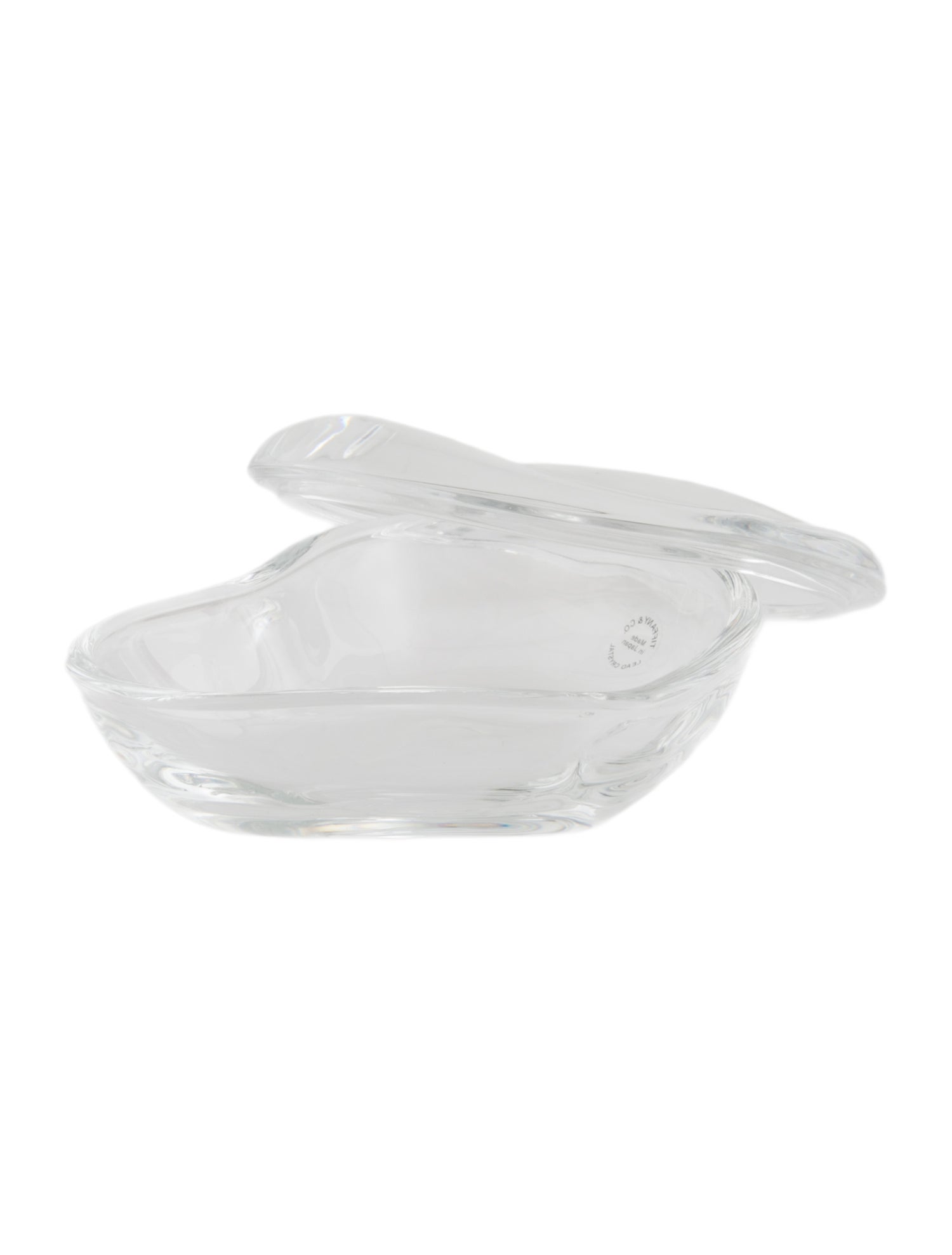 Tiffany & Co. Clear Crystal Heart Box