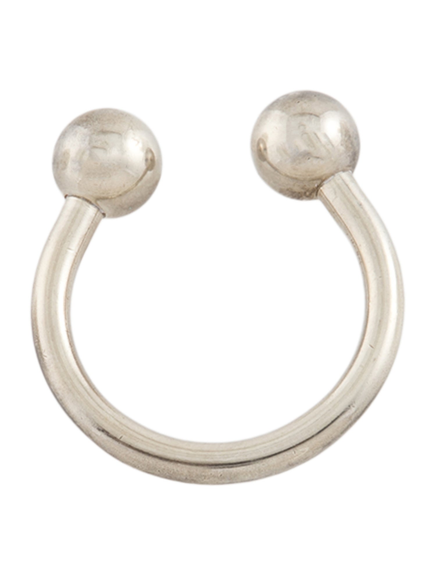 Tiffany & Co. Sterling Silver Screwball Horseshoe Keyring