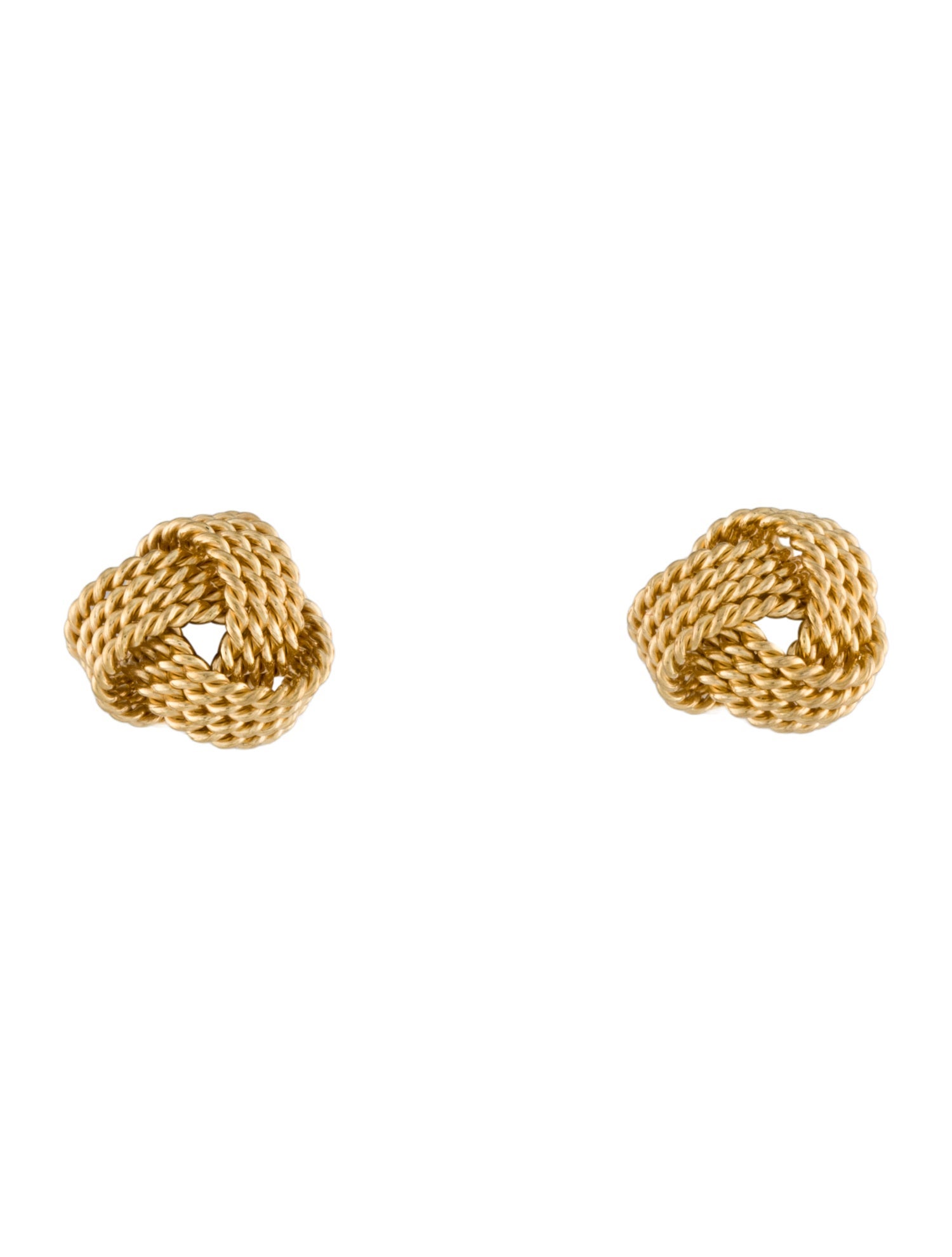 Tiffany & Co. 18K Twist Knot Stud Earrings