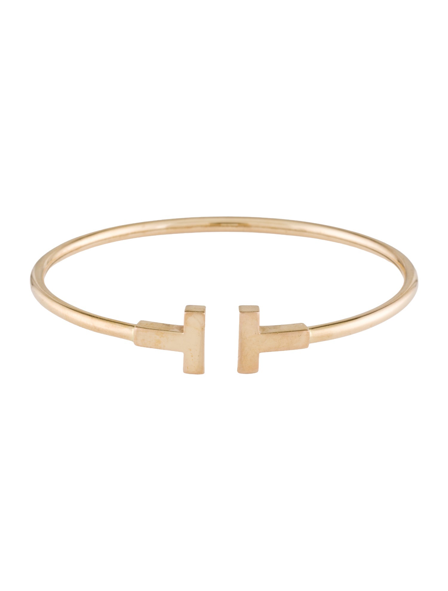 Tiffany & Co. 18K T Wire Bracelet