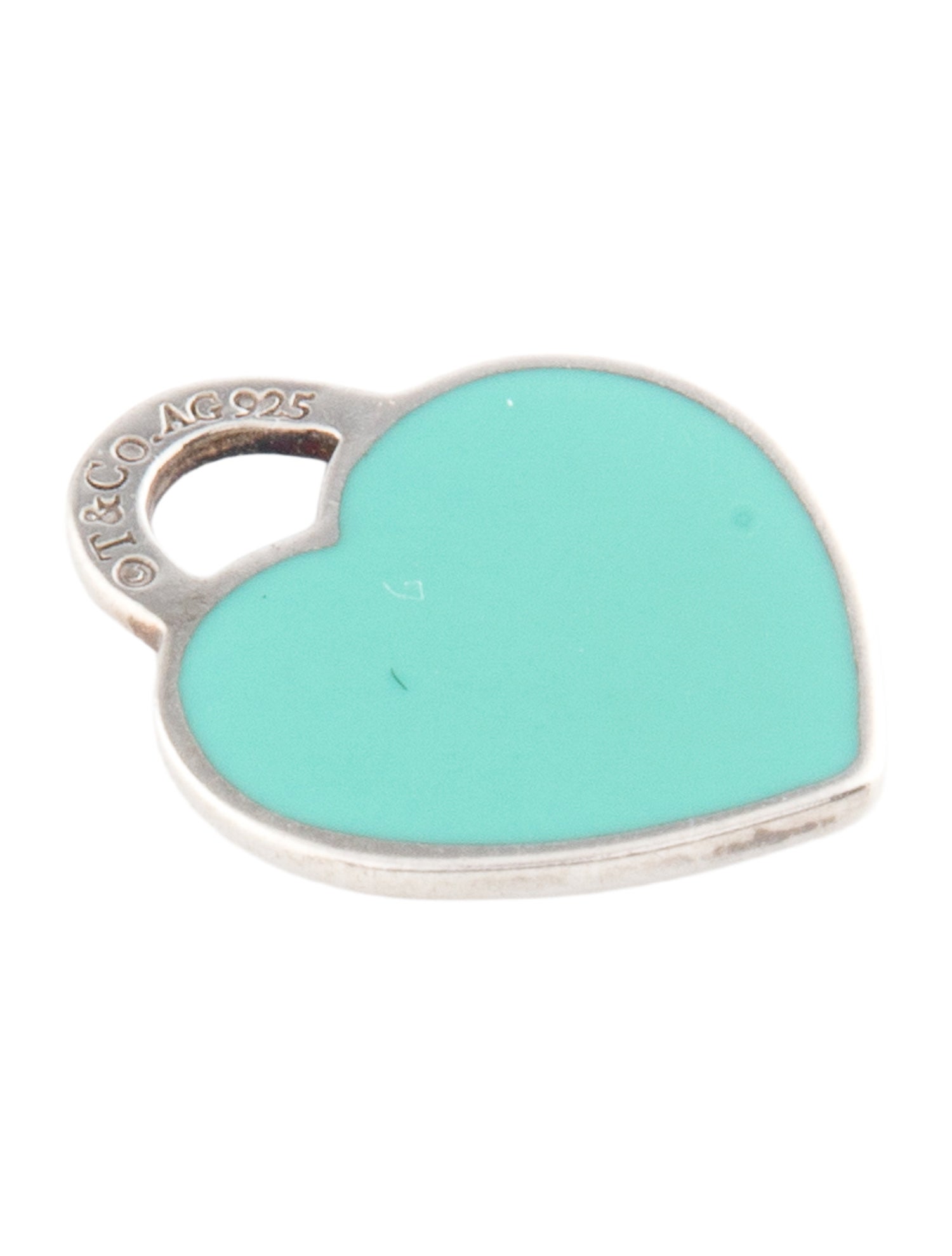Tiffany & Co. Enamel Heart Tag Pendant
