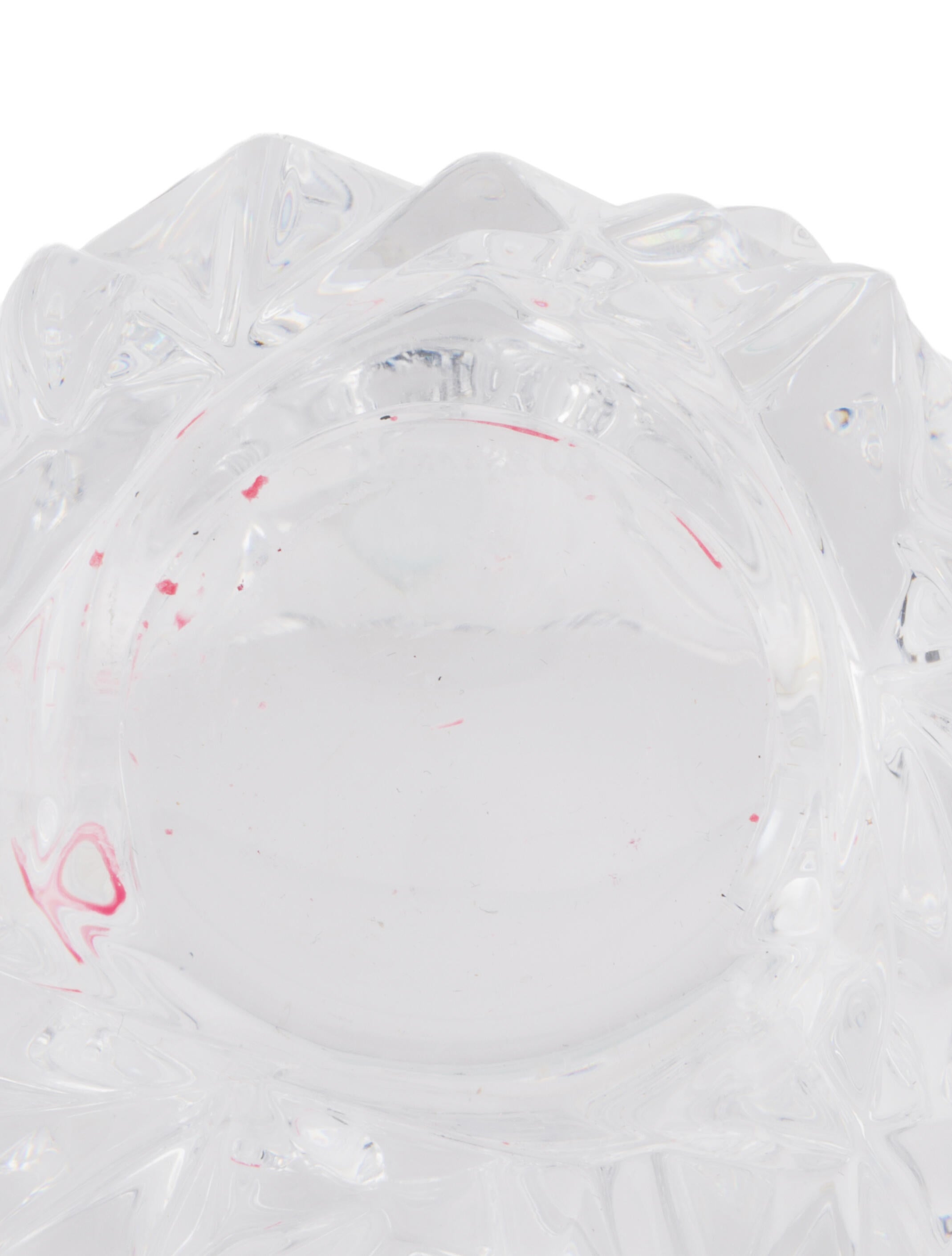 Tiffany & Co. Rock Cut Crystal Votive Candleholder