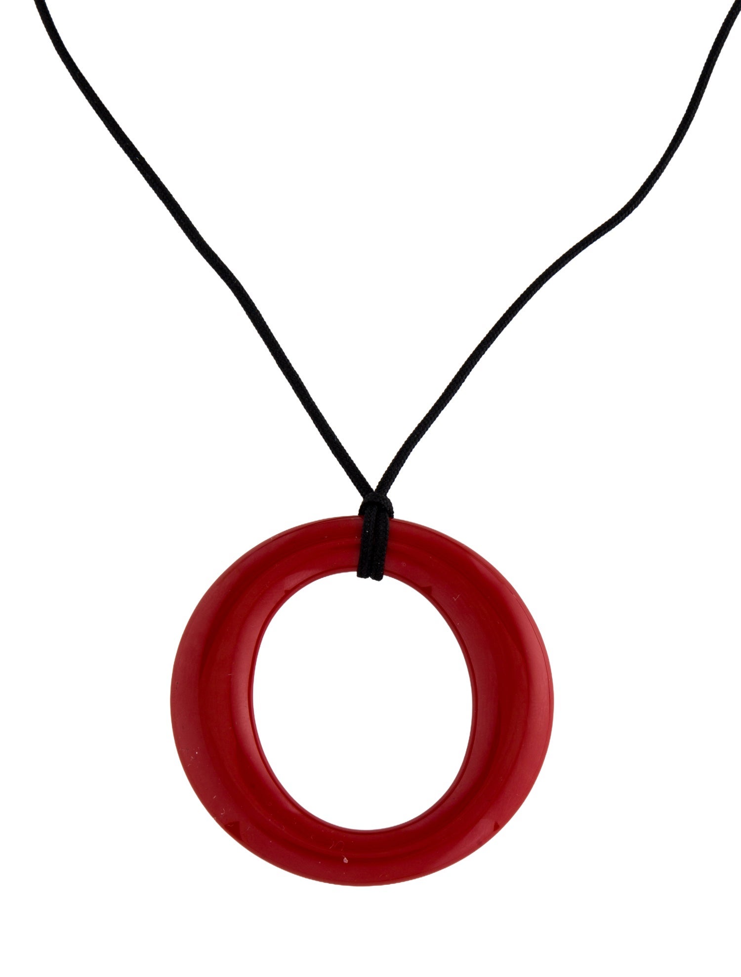 Tiffany & Co. Lacquer & Wood Sevillana Pendant Necklace