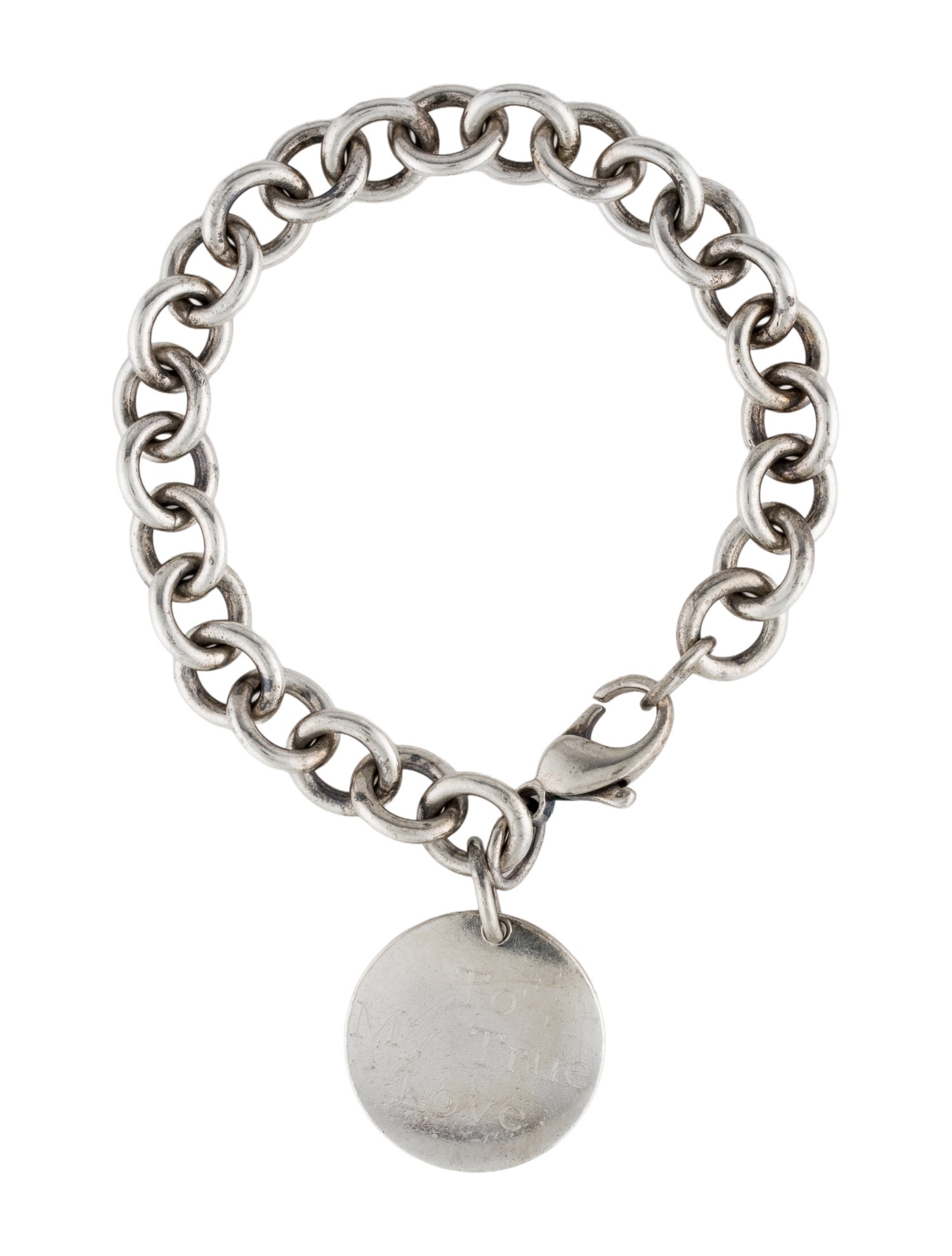 Tiffany & Co. Circle Tag Charm Bracelet”