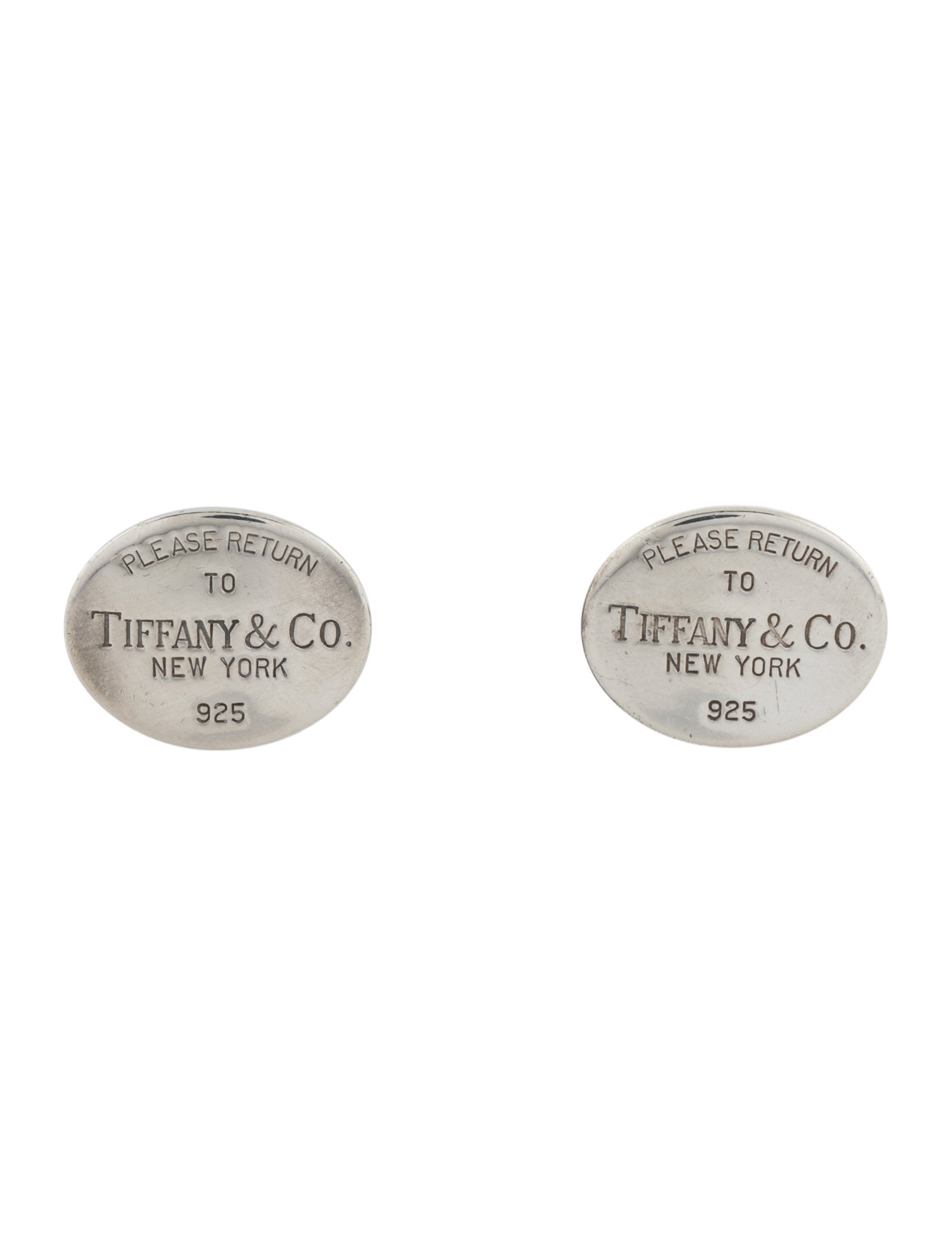 Tiffany & Co. Oval Tag Cufflinks