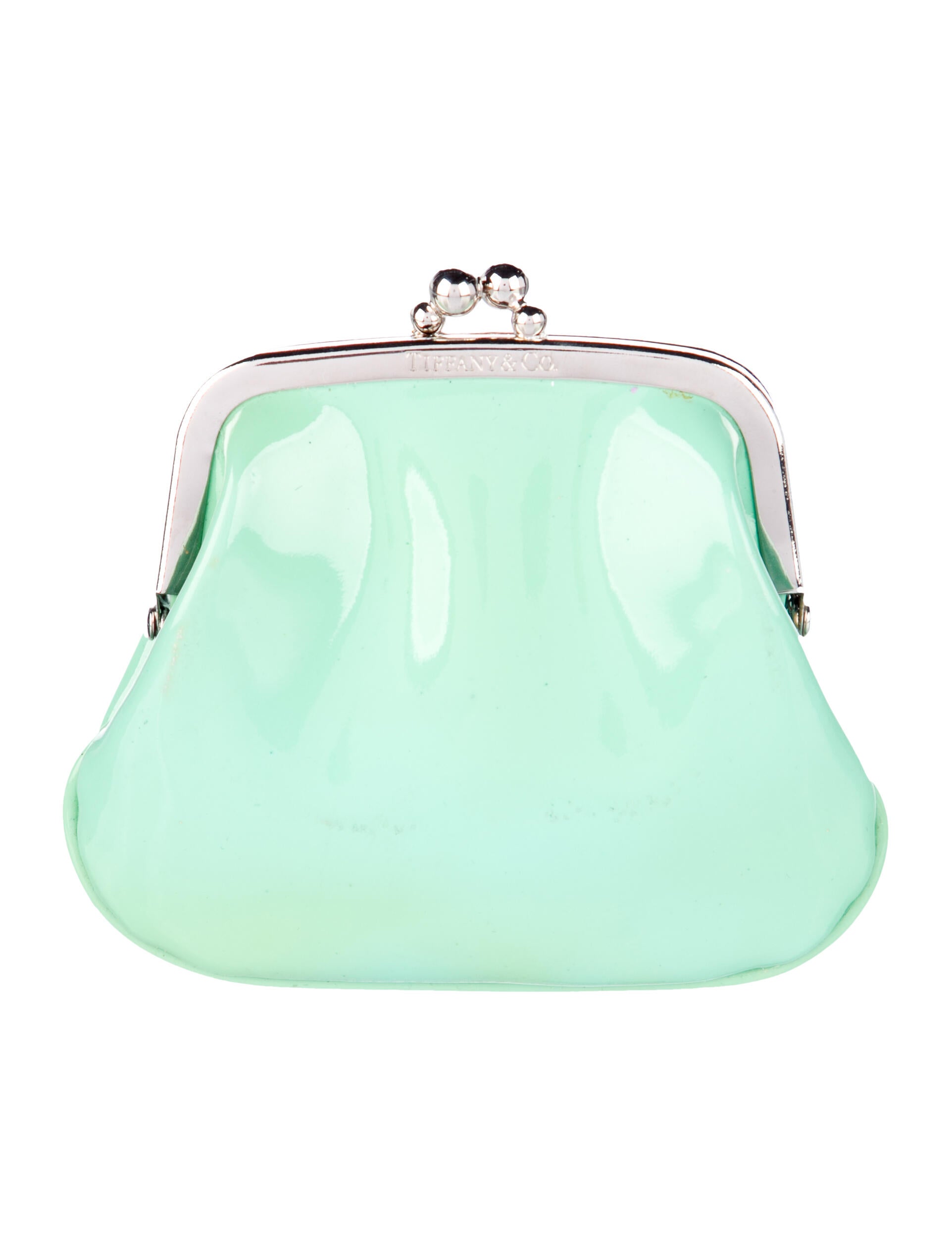 Tiffany & Co. Patent Leather Colorblock Pattern Wallet