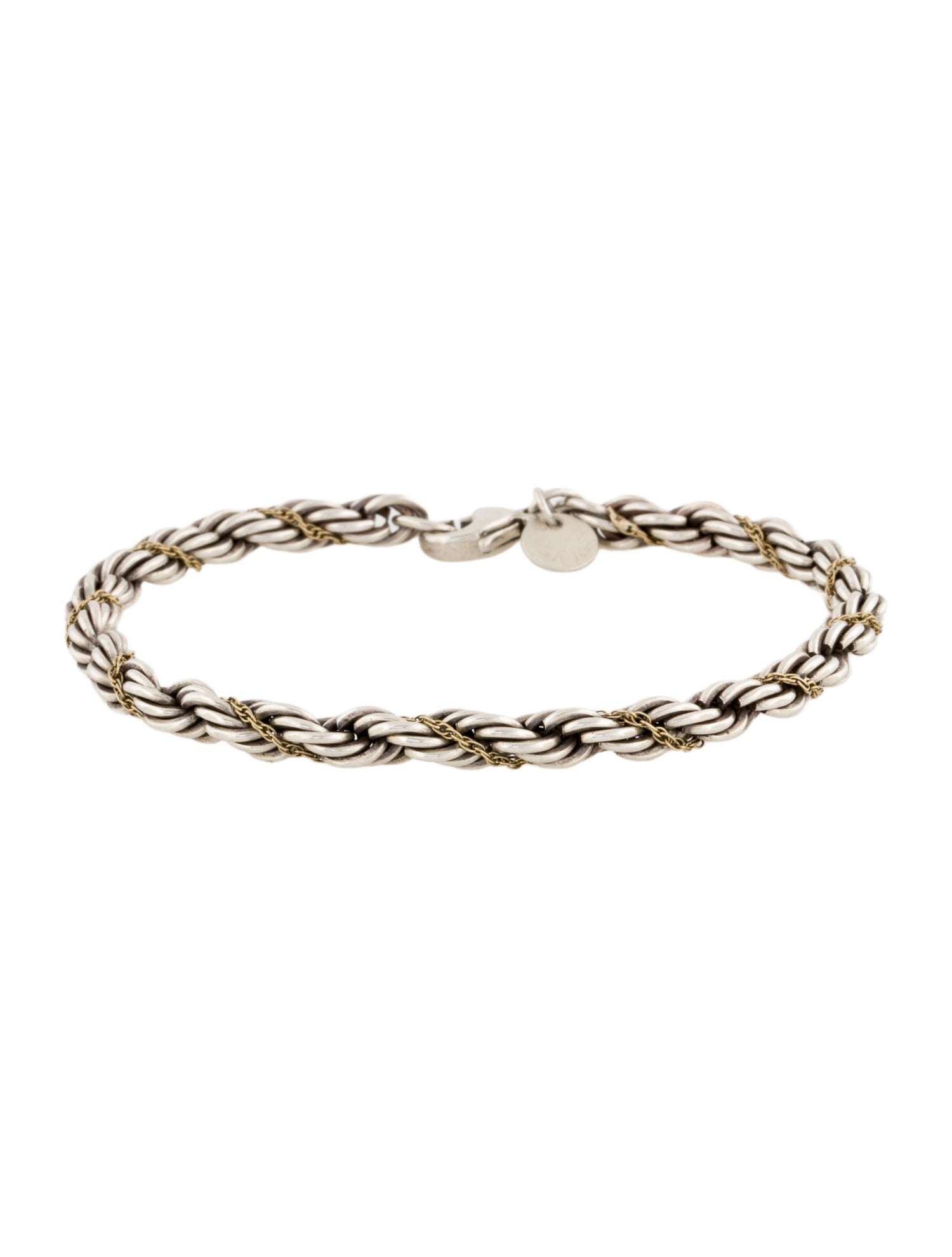 Tiffany & Co. Two-Tone Rope Chain Bracelet